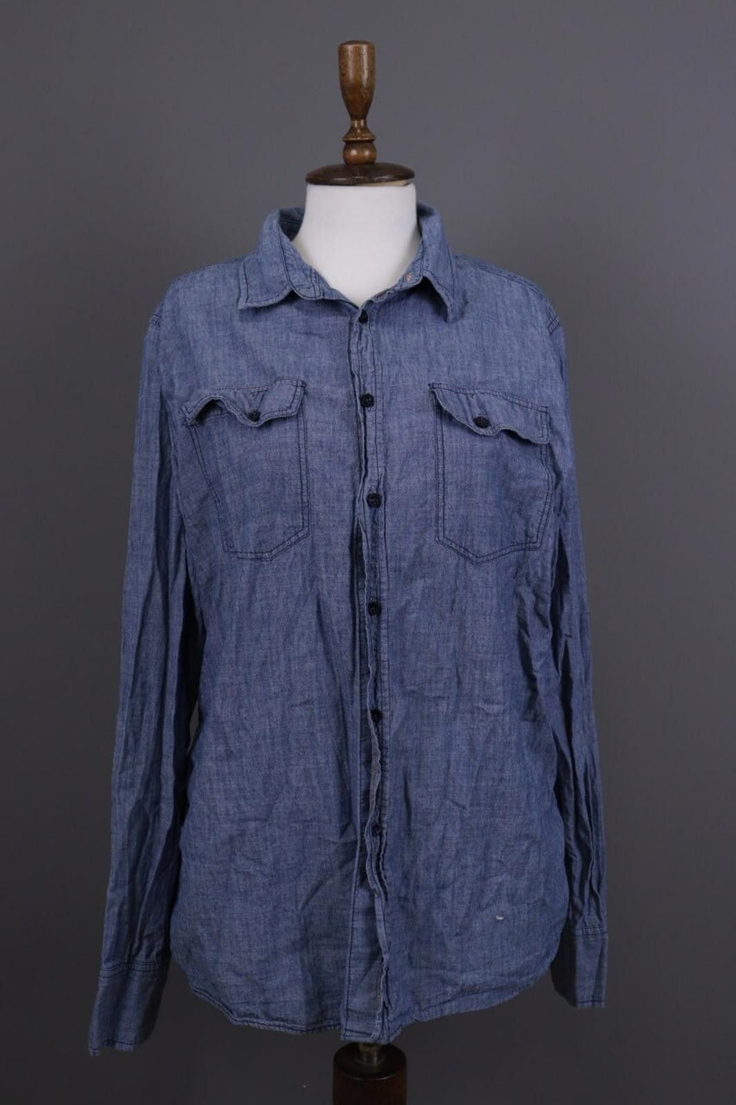 Nudie Jeans Nudie Jeans Blue Denim Pockets Tunic Blouse Shirt Size XL Size XL / US 12-14 / IT 48-50 - 1 Preview