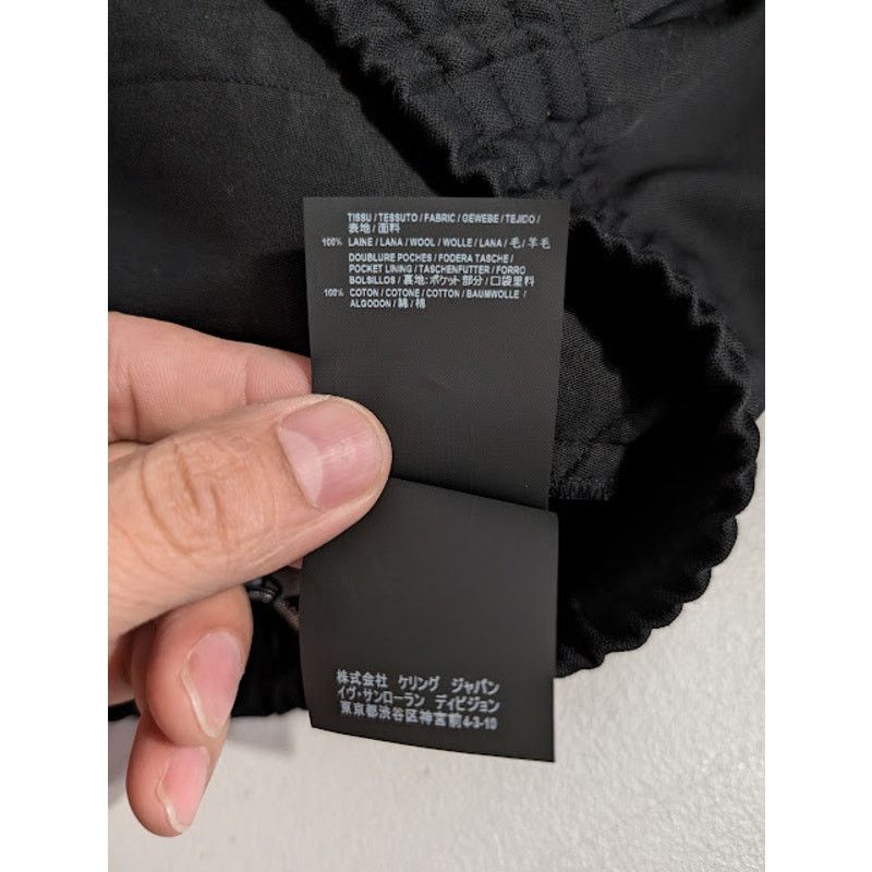 Saint Laurent Paris o1rshd1 Wool Twill Jogging Pants in Black Size US 28 / EU 44 - 17 Thumbnail