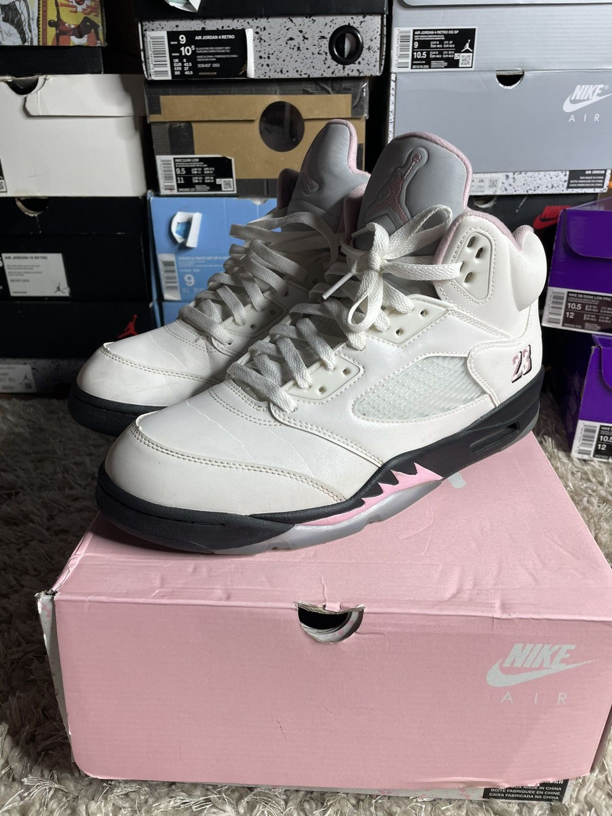 Jordan Brand Jordan 5 Soft Pink Size US 11 / EU 44 - 1 Thumbnail