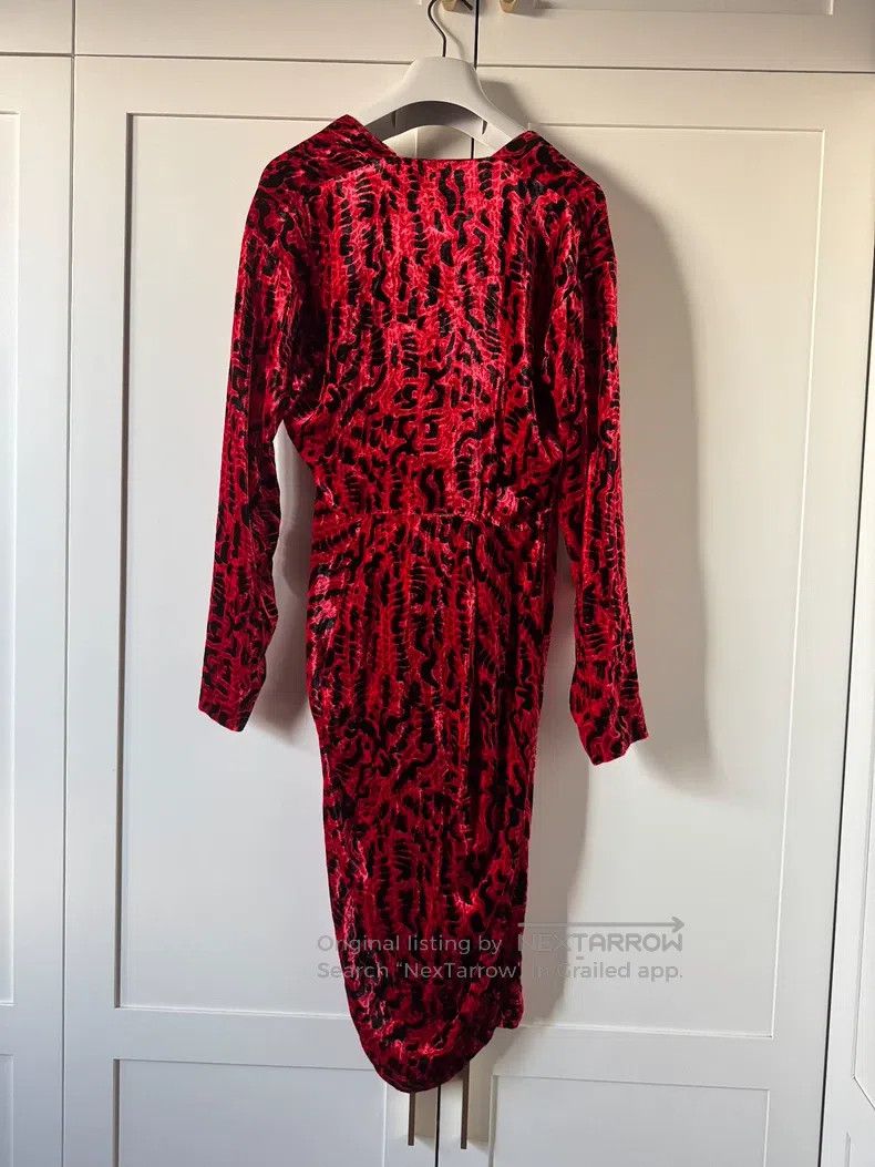 Vivienne Westwood Vivienne Westwood Burgundy velvet bow tie velvet print asy Size S / US 4 / IT 40 - 3 Thumbnail