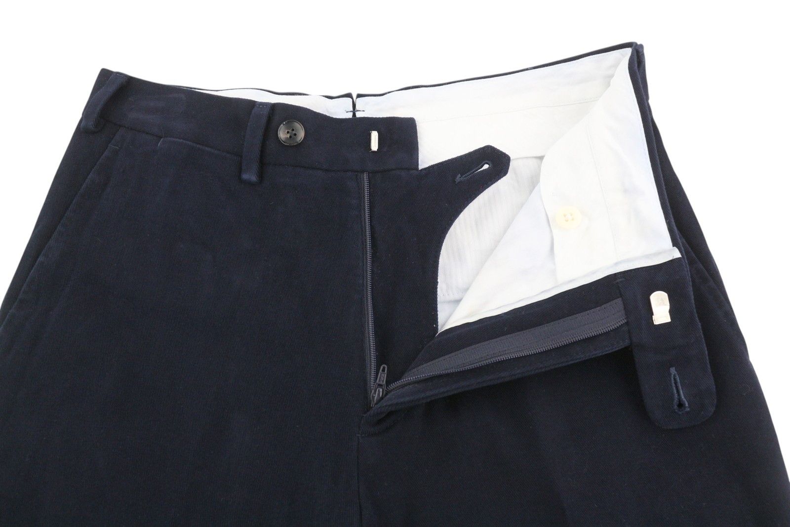 Suitsupply SOHO UK32R Chino Dark Blue Tapered Zip Fly Trousers 84343 Size US 32 / EU 48 - 4 Thumbnail