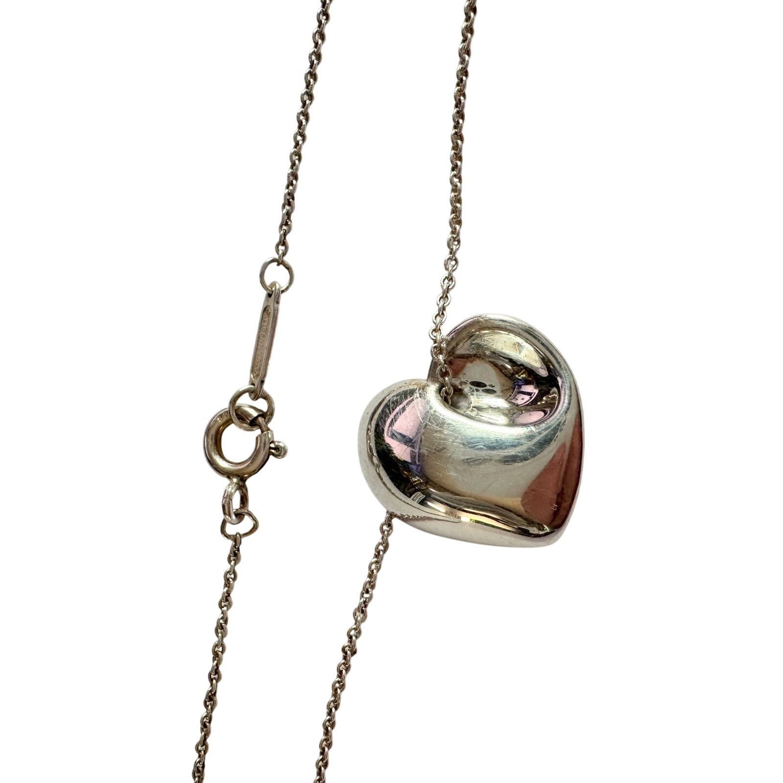 Tiffany & Co. Tiffany & Co Puffy Heart (or folded heart) Necklace - 15" Size ONE SIZE - 17 Thumbnail