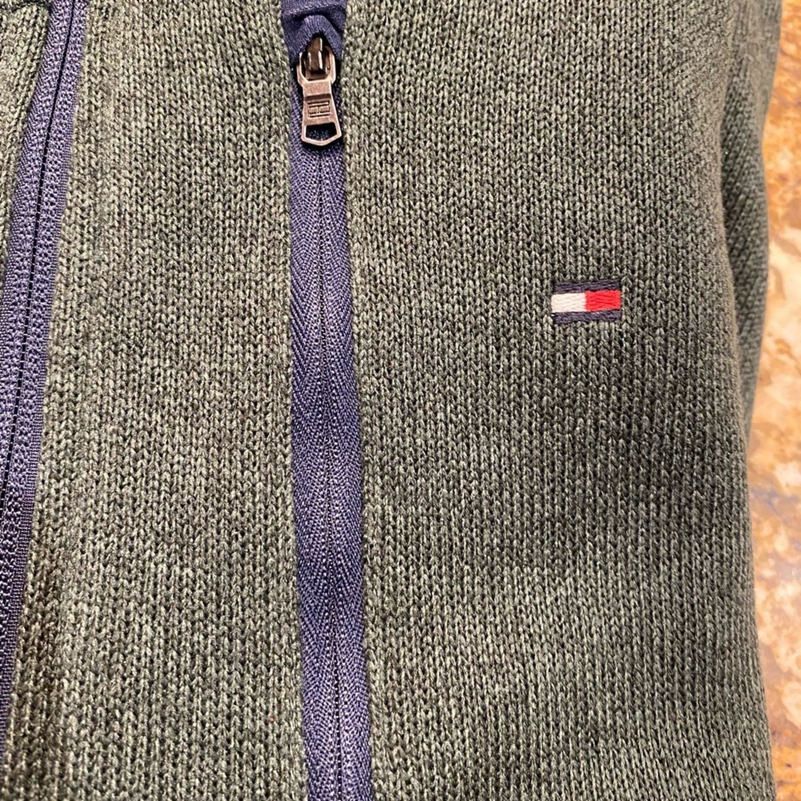 Tommy Hilfiger Tommy Hilfiger Mens XXL Dark Green Fleece Full Zip Jacket Size US XXL / EU 58 / 5 - 6 Thumbnail