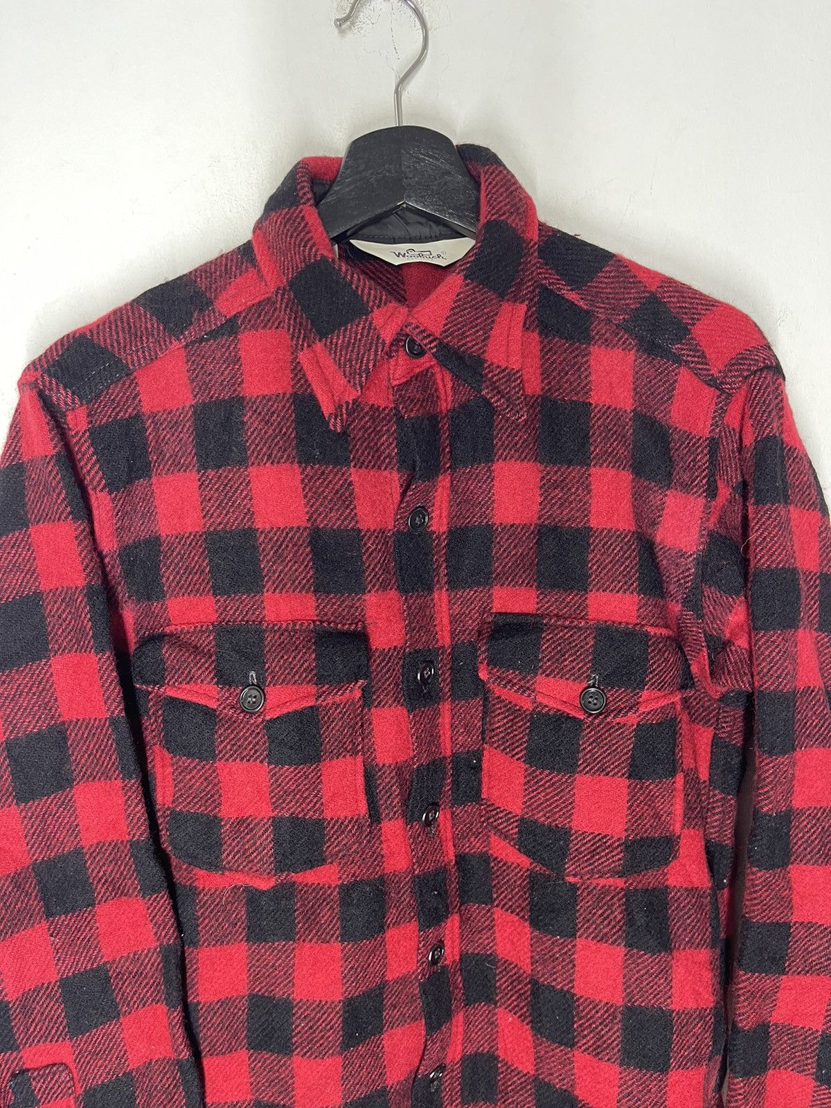 Woolrich Woolen Mills Vintage Reds Tartan Checked Flannel Shirt Size US M / EU 48-50 / 2 - 2 Thumbnail
