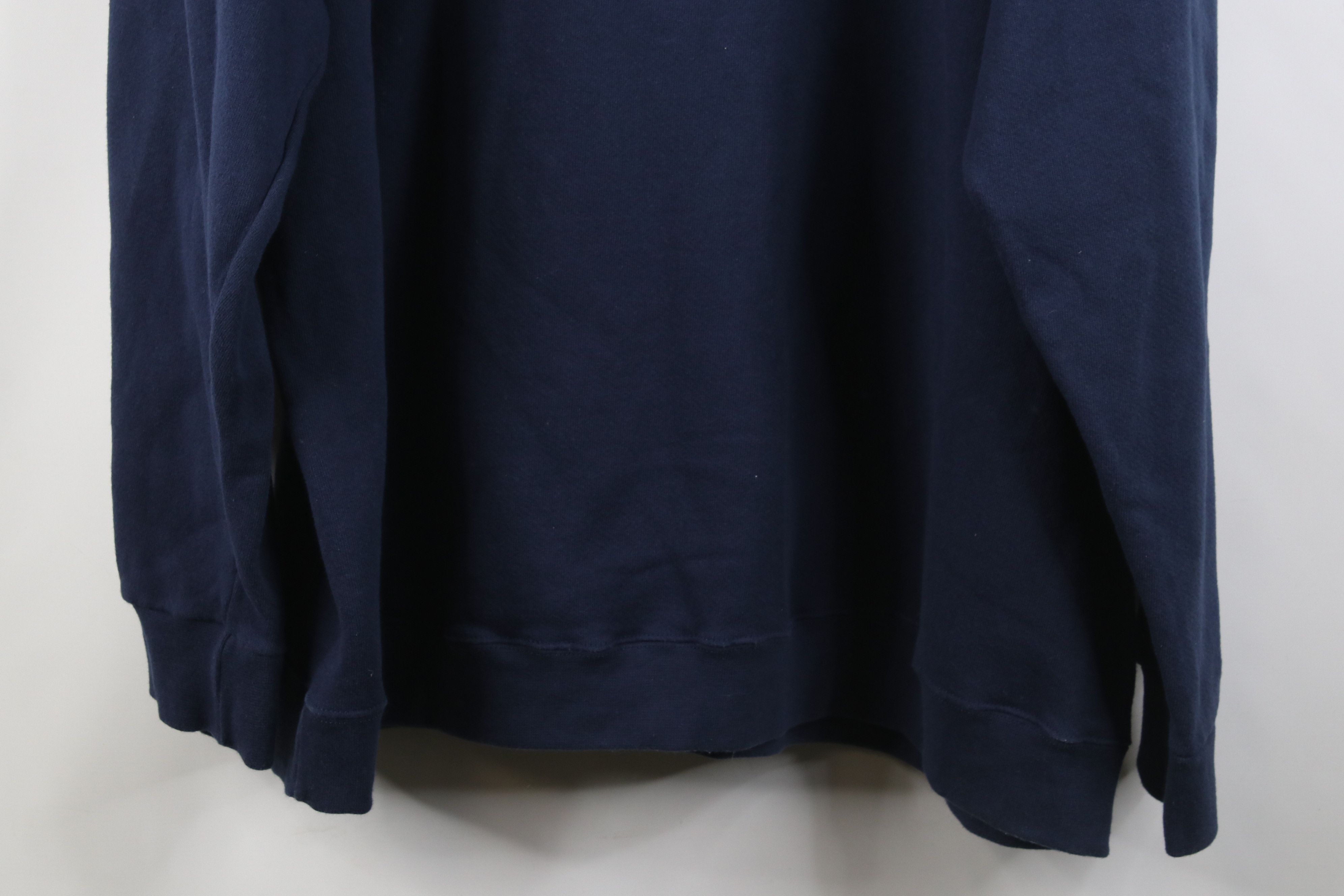 Nike Vintage 90s Y2K Nike Spell Heavyweight Hoodie Navy Blue USA Size US L / EU 52-54 / 3 - 14 Thumbnail