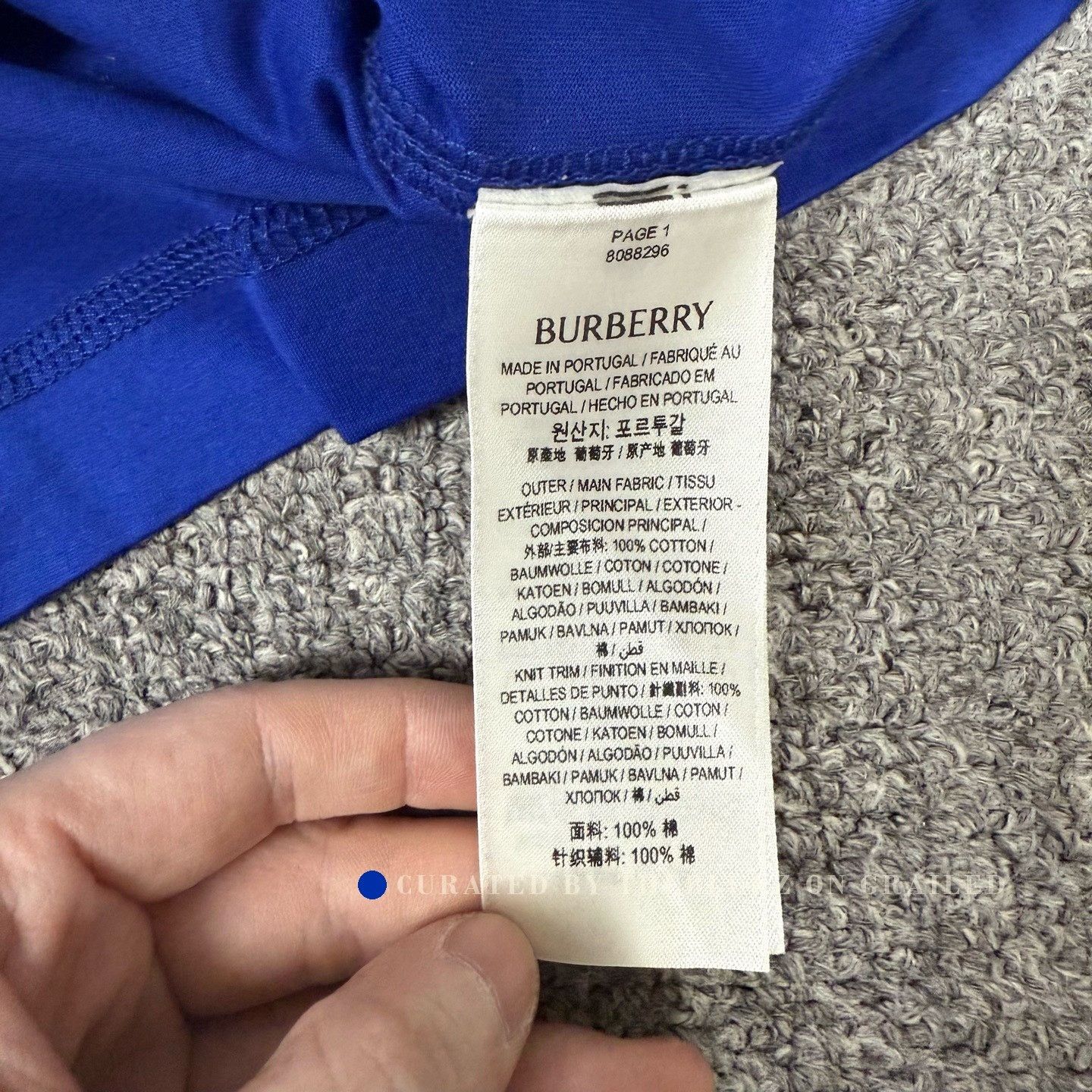 Burberry Burberry Blue Knight Logo Short-Sleeve Size US M / EU 48-50 / 2 - 4 Thumbnail