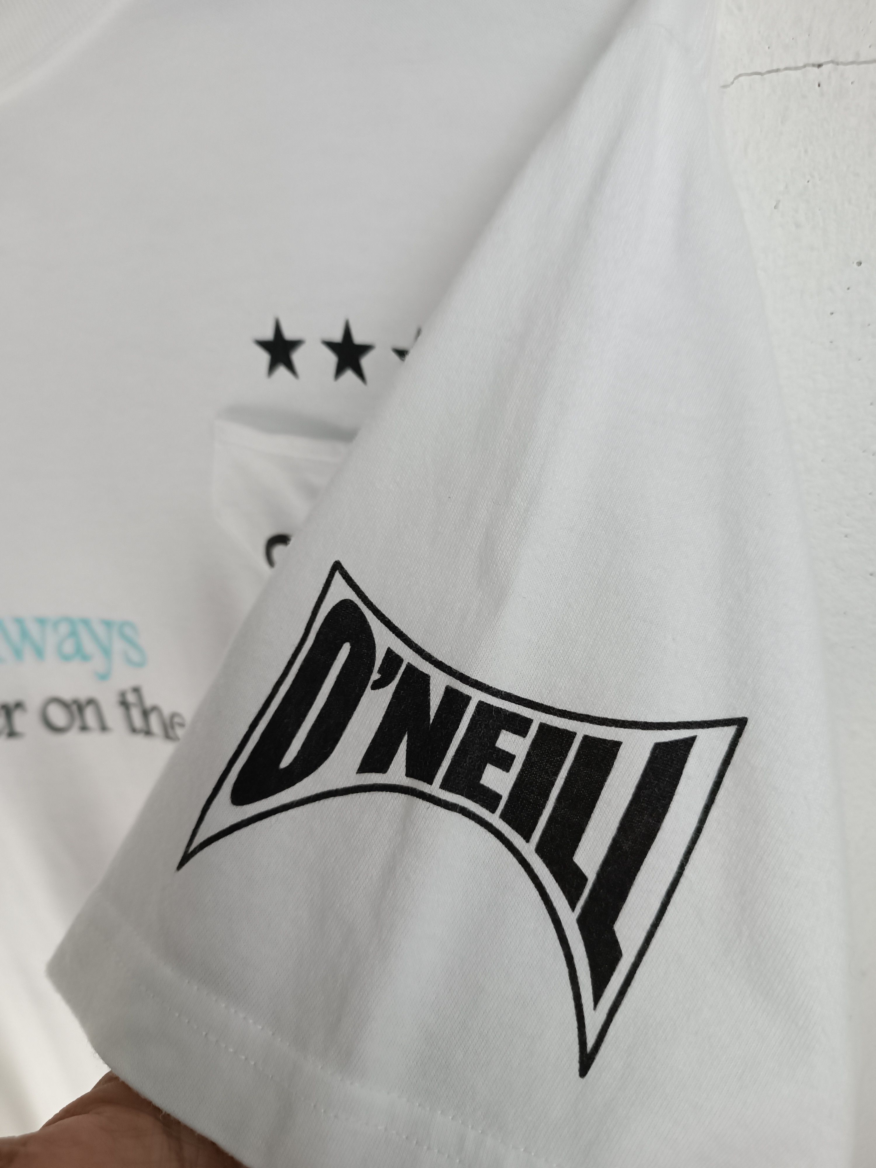O'Neill VINTAGE O'NEILL FULL LOGO SURF LONGBOARD BEACH SUMMER TEE Size US L / EU 52-54 / 3 - 10 Thumbnail