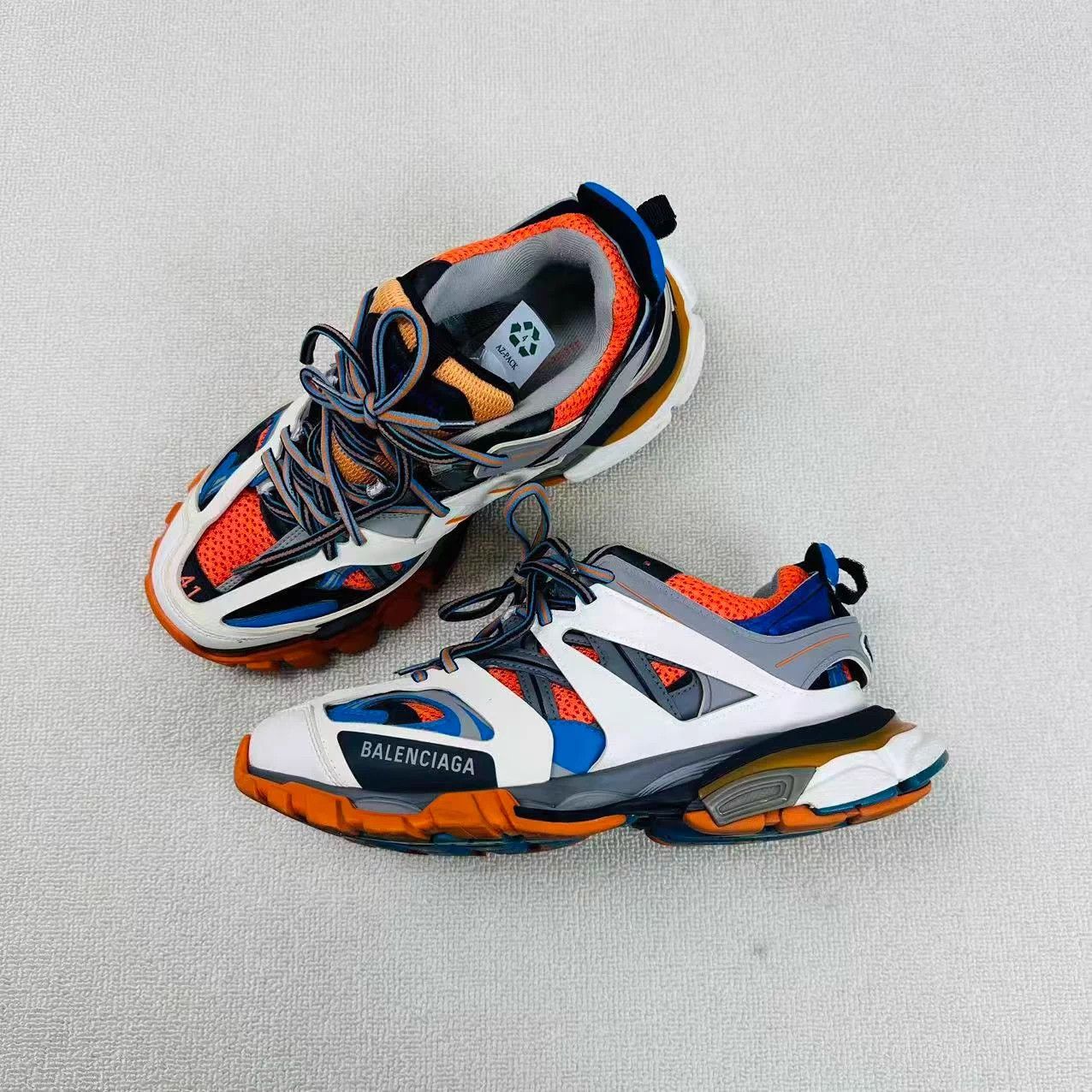 Balenciaga Balenciaga Track White Orange Dad Shoe 41 Size US 9 / EU 42 - 1 Thumbnail