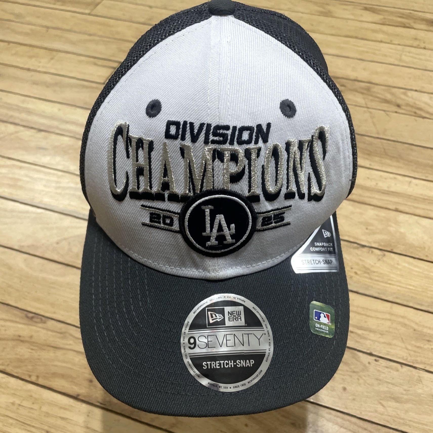New Era New Era Dodgers Hat Men 9Seventy Snap Back Adjustable Black Size ONE SIZE - 2 Thumbnail