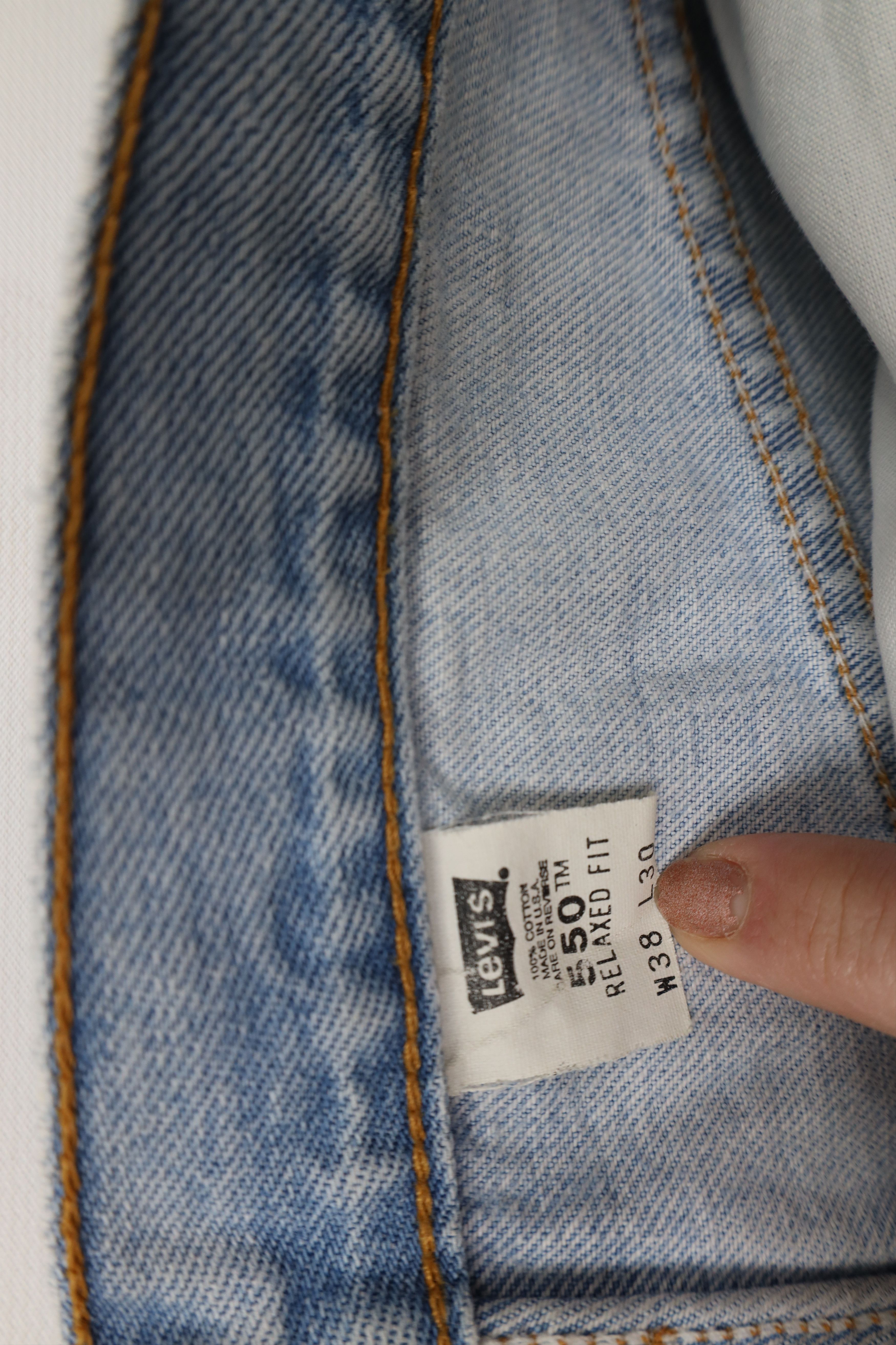 Levi's × Vintage Vintage Y2K 2000 Levis 550 Relaxed Fit Denim Jeans USA Size US 36 / EU 52 - 9 Thumbnail