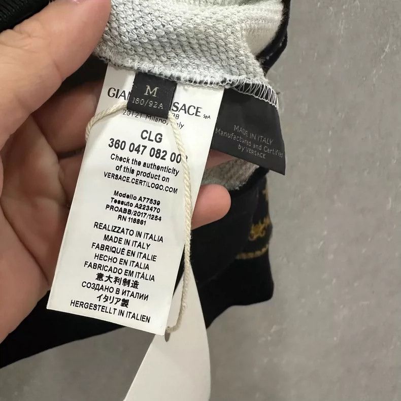 Versace Versace The hooded zip jacket is designed with a black and Size US M / EU 48-50 / 2 - 5 Thumbnail