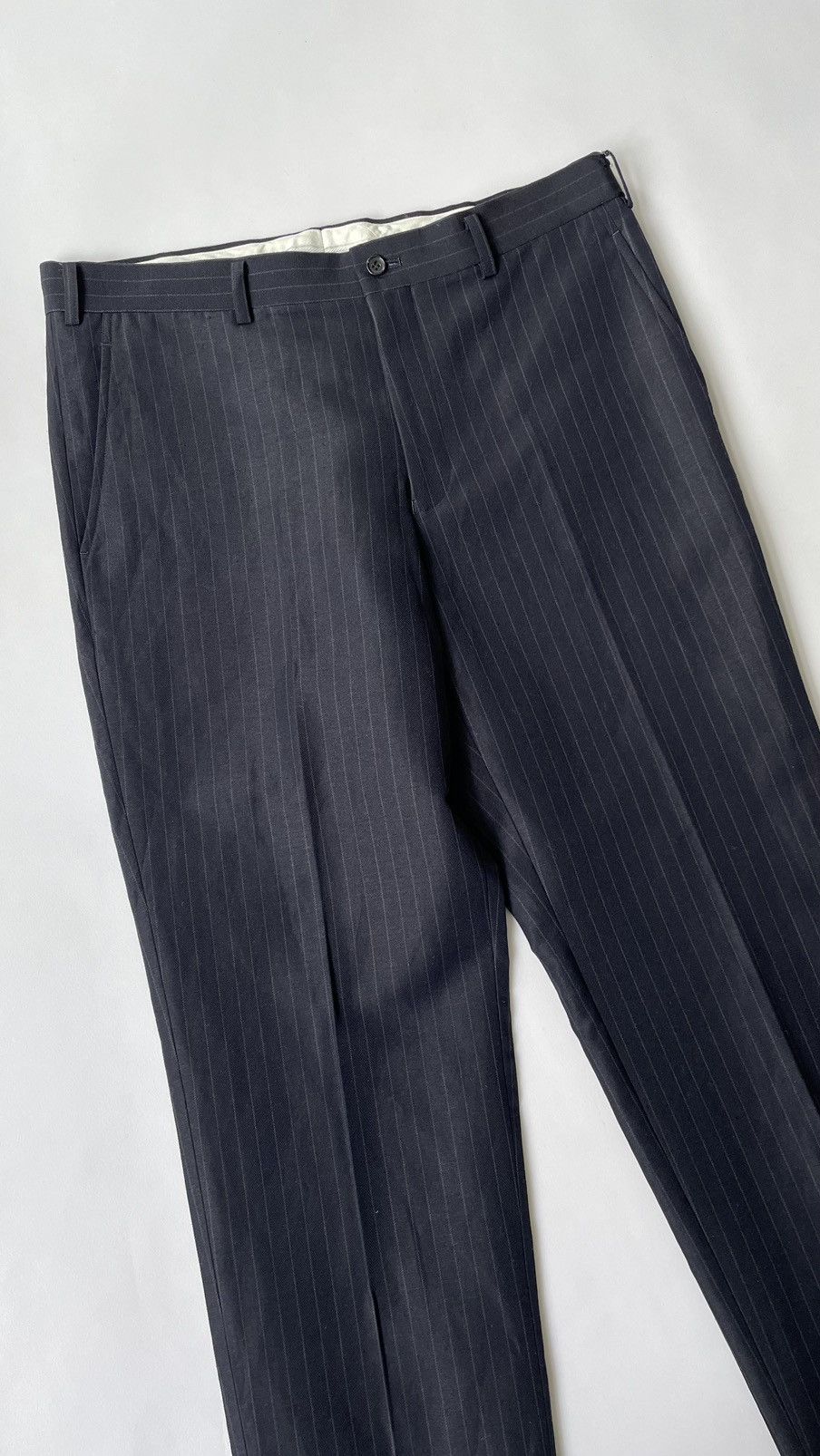 Comme des Garcons S/S 15 Black/Grey Pinstripe Trousers Size US 34 / EU 50 - 6 Thumbnail