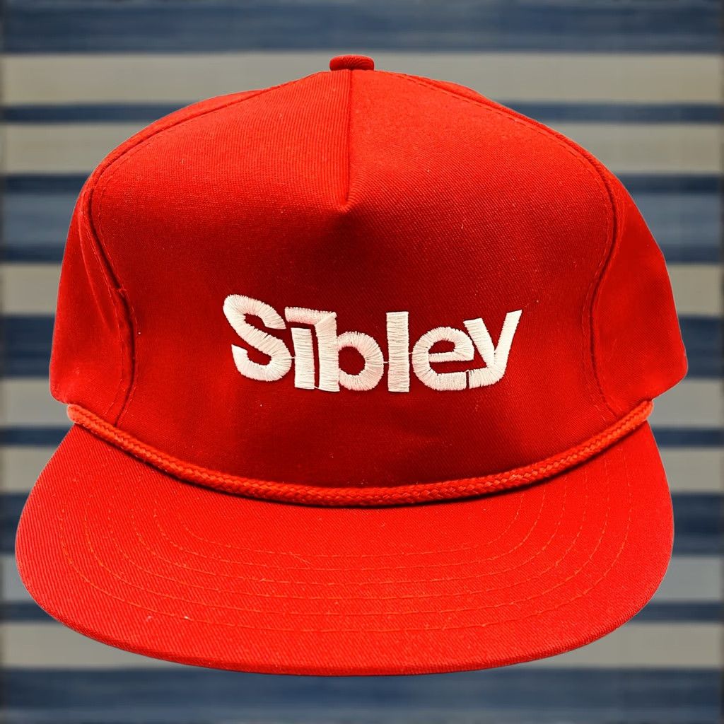 Vintage VINTAGE Snap-Back Baseball Cap Men Red Sibley Corp Adjustable Hat Cap Canvas Cotton Polyester USA Logo 90s? Size ONE SIZE - 1 Thumbnail