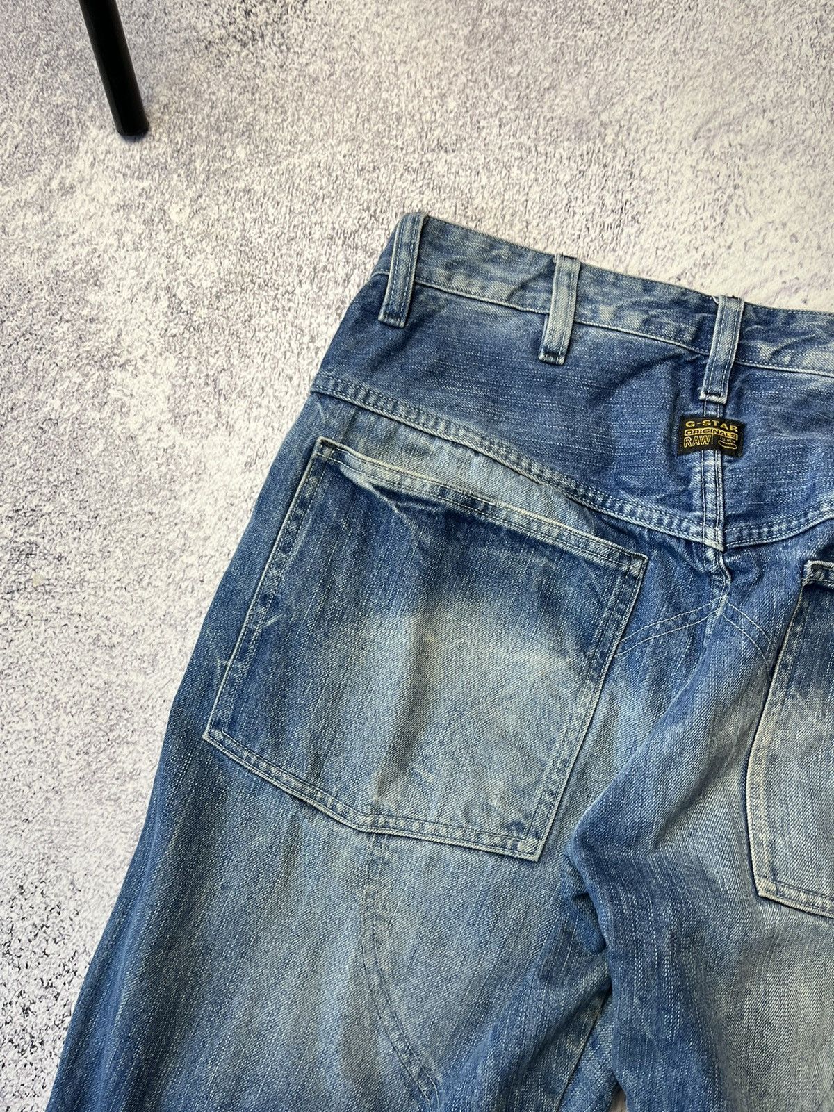G-Star Vintage G Star Raw Cargo Denim Pants Avant Garde Baggy Size US 34 / EU 50 - 15 Thumbnail