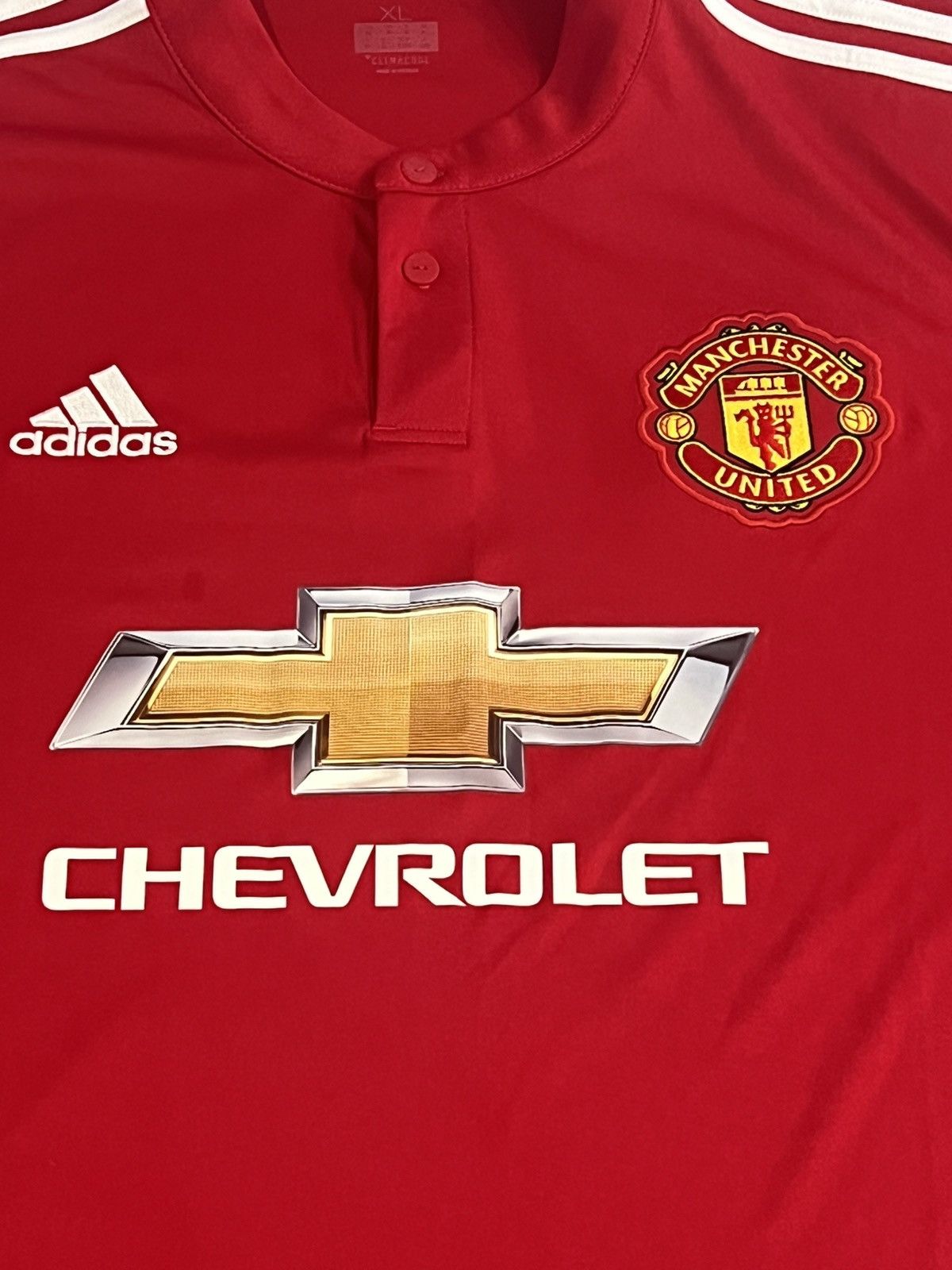 Adidas 2017/18 Men’s Manchester United Adidas Home Jersey XL Size US XL / EU 56 / 4 - 2 Thumbnail