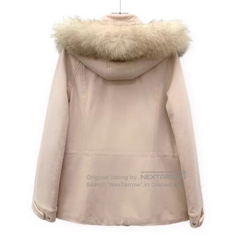 Loro Piana Loro Piana Pink Cashmere Hooded Collar Long Sleeve Coat wi Size S / US 4 / IT 40 - 2 Thumbnail