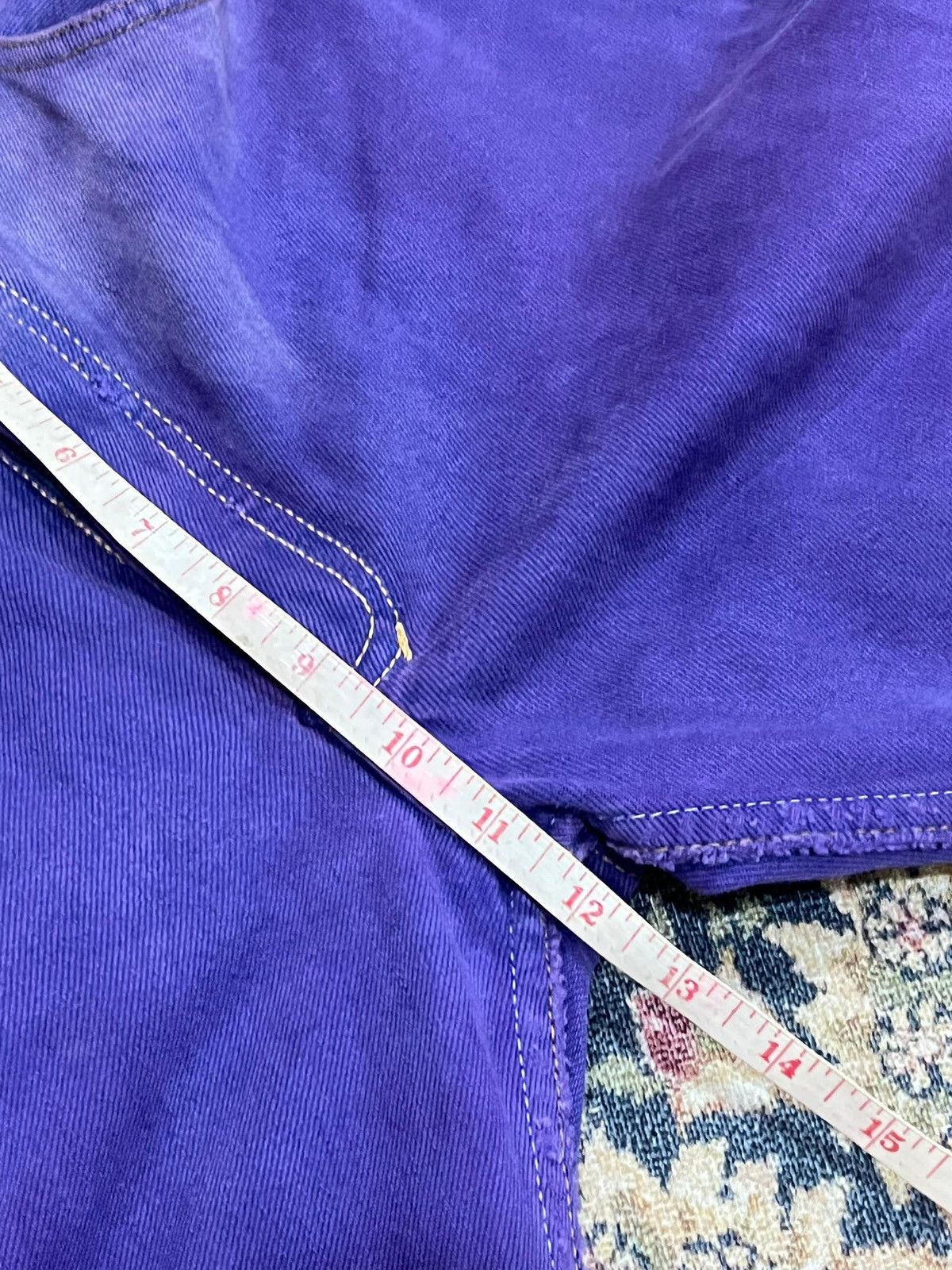 Levi's × Vintage Vtg 90's Levis 501 Purple Dyed Denim Pants Size US 32 / EU 48 - 6 Thumbnail
