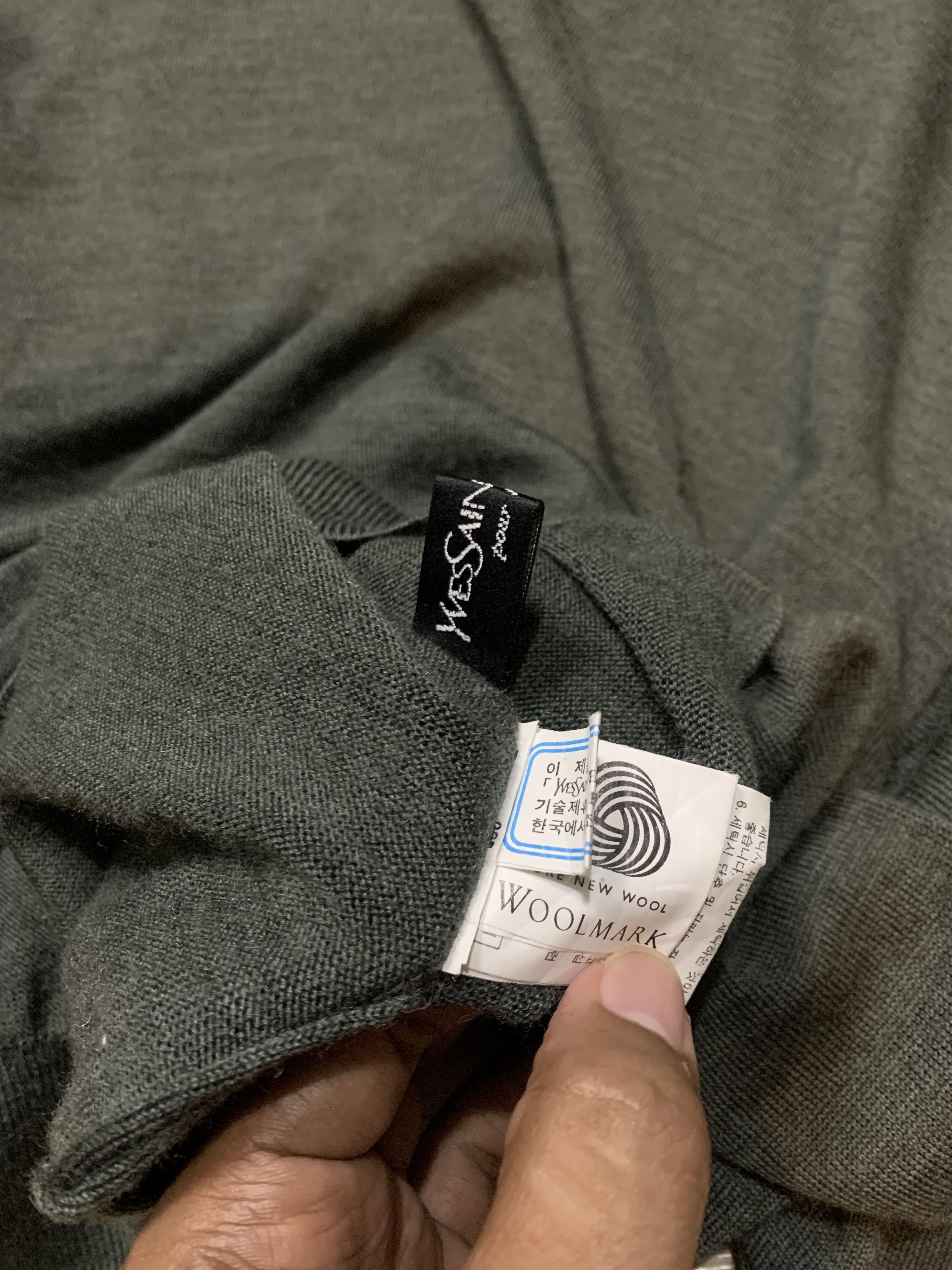 Yves Saint Laurent YSL Sweater Knit YSL Sweatshirt Old Money Dark Green Size US L / EU 52-54 / 3 - 6 Thumbnail