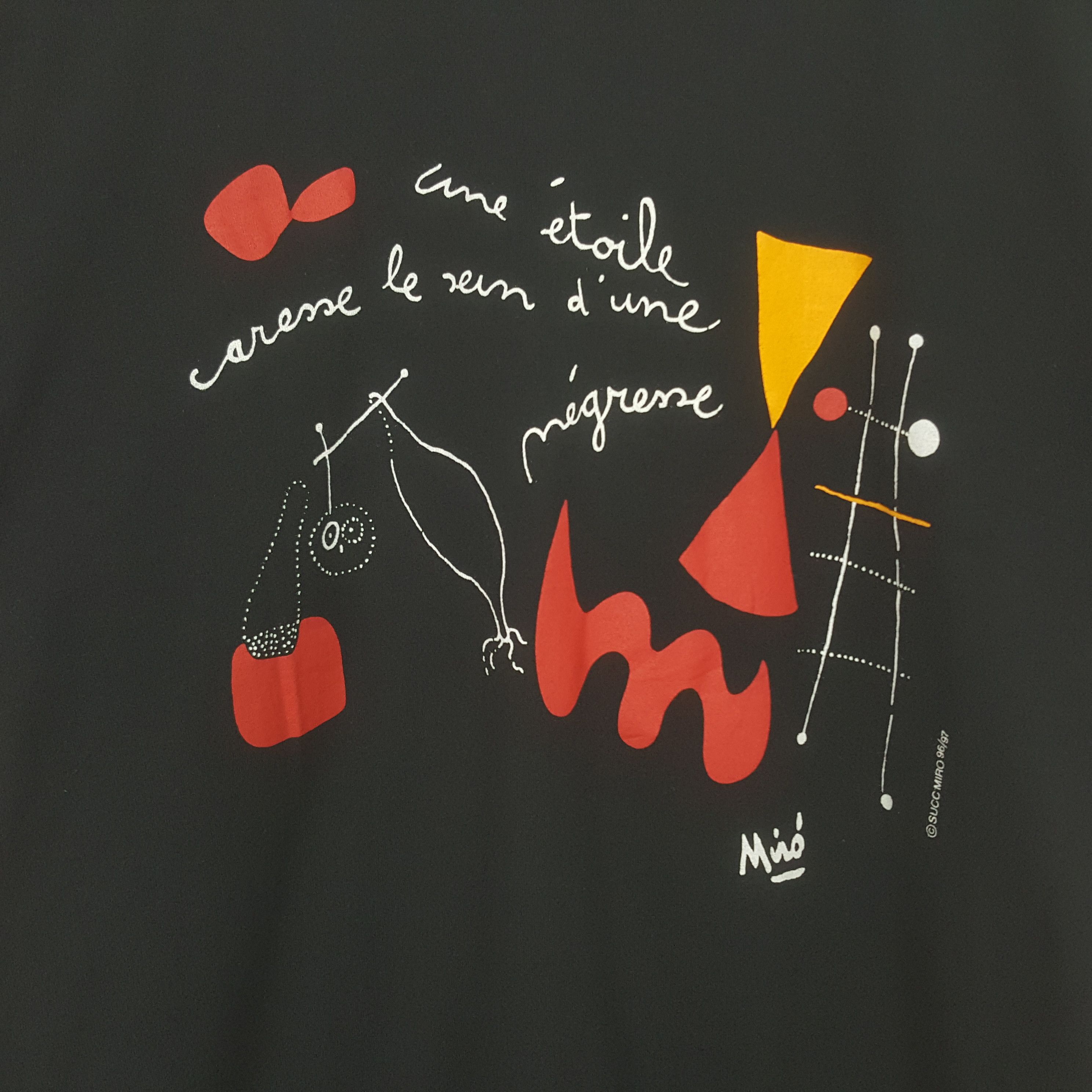 Vintage Vintage 1996 Joan Miro Spanish Artists Tshirt RR29 Size US M / EU 48-50 / 2 - 2 Thumbnail