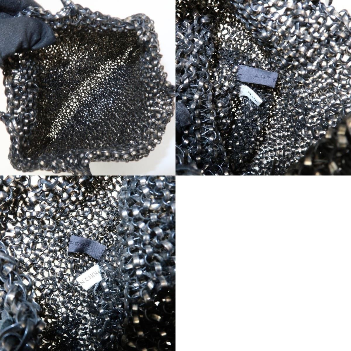 ANTEPRIMA Anteprima Wire Bag PVC Leather Tote Black Size ONE SIZE - 7 Thumbnail