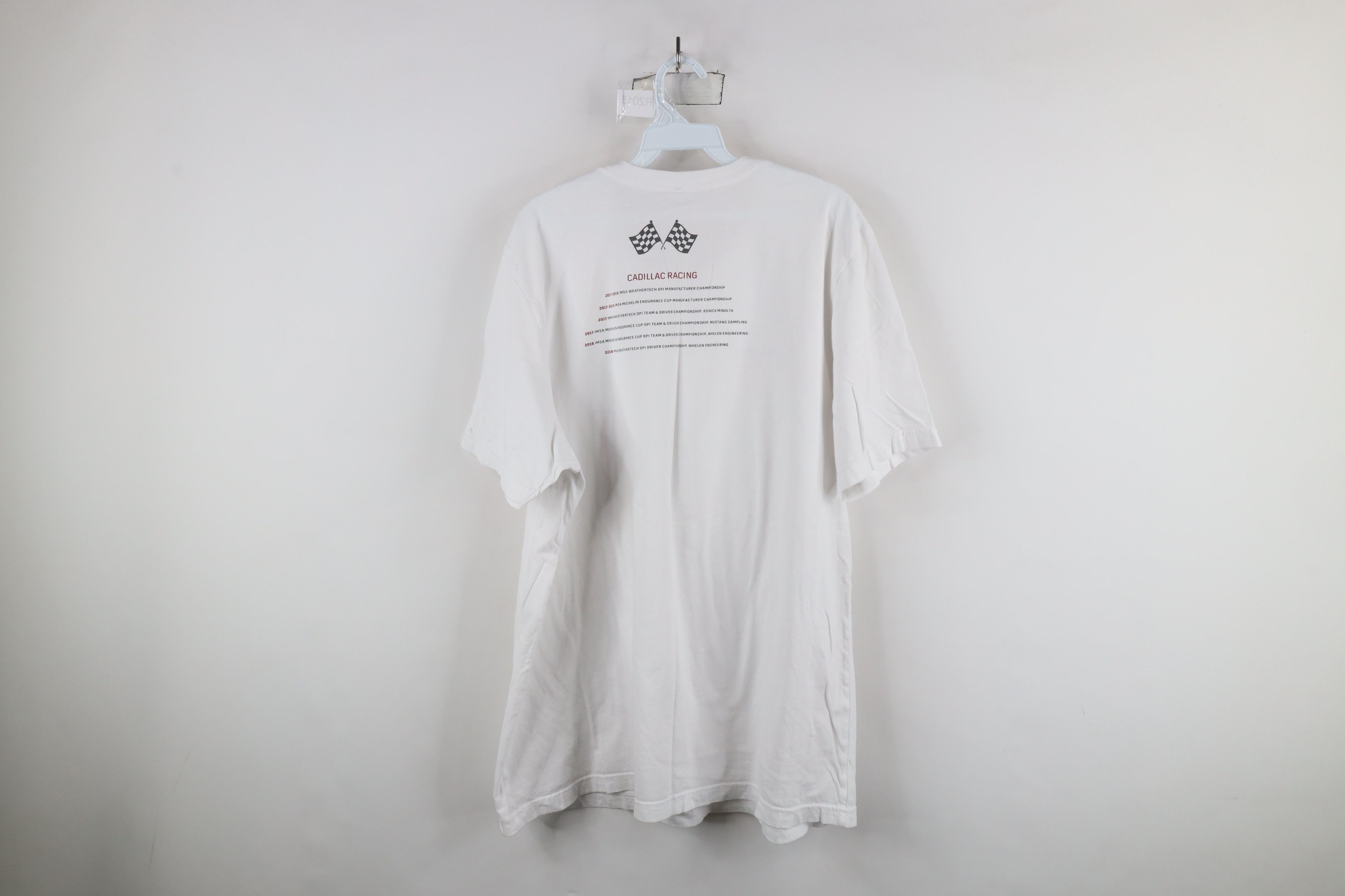 Vintage Y2K Cadillac Racing IMSA Short Sleeve T-Shirt White Cotton Size US XXL / EU 58 / 5 - 10 Thumbnail