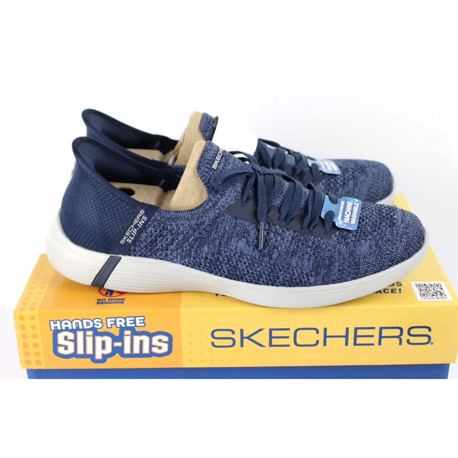 SKECHERS Skechers Women's Slip-Ins On the Go Swift Astounding Sneakers 10 Navy Size US 7 / IT 37 - 2 Thumbnail