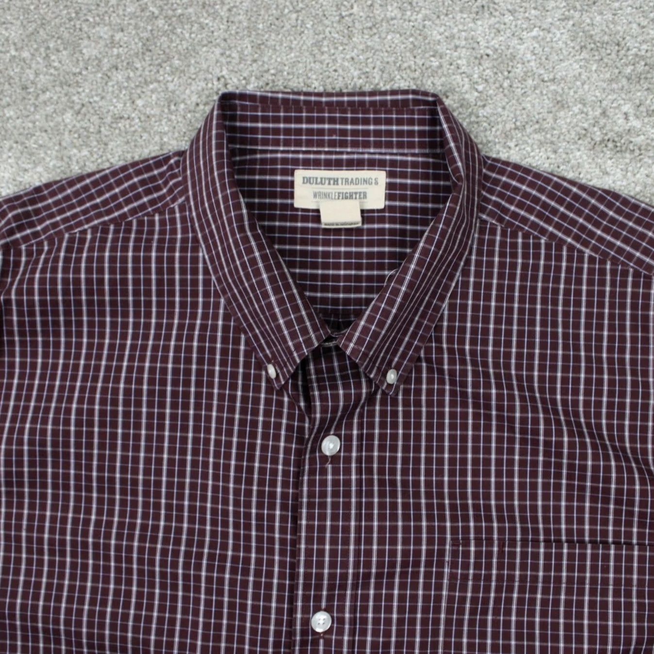 Vintage Duluth Men Shirt 3XL Red Check Button-Down L/S Cotton Relaxed Fit Vintage? No Size US XXL / EU 58 / 5 - 4 Thumbnail