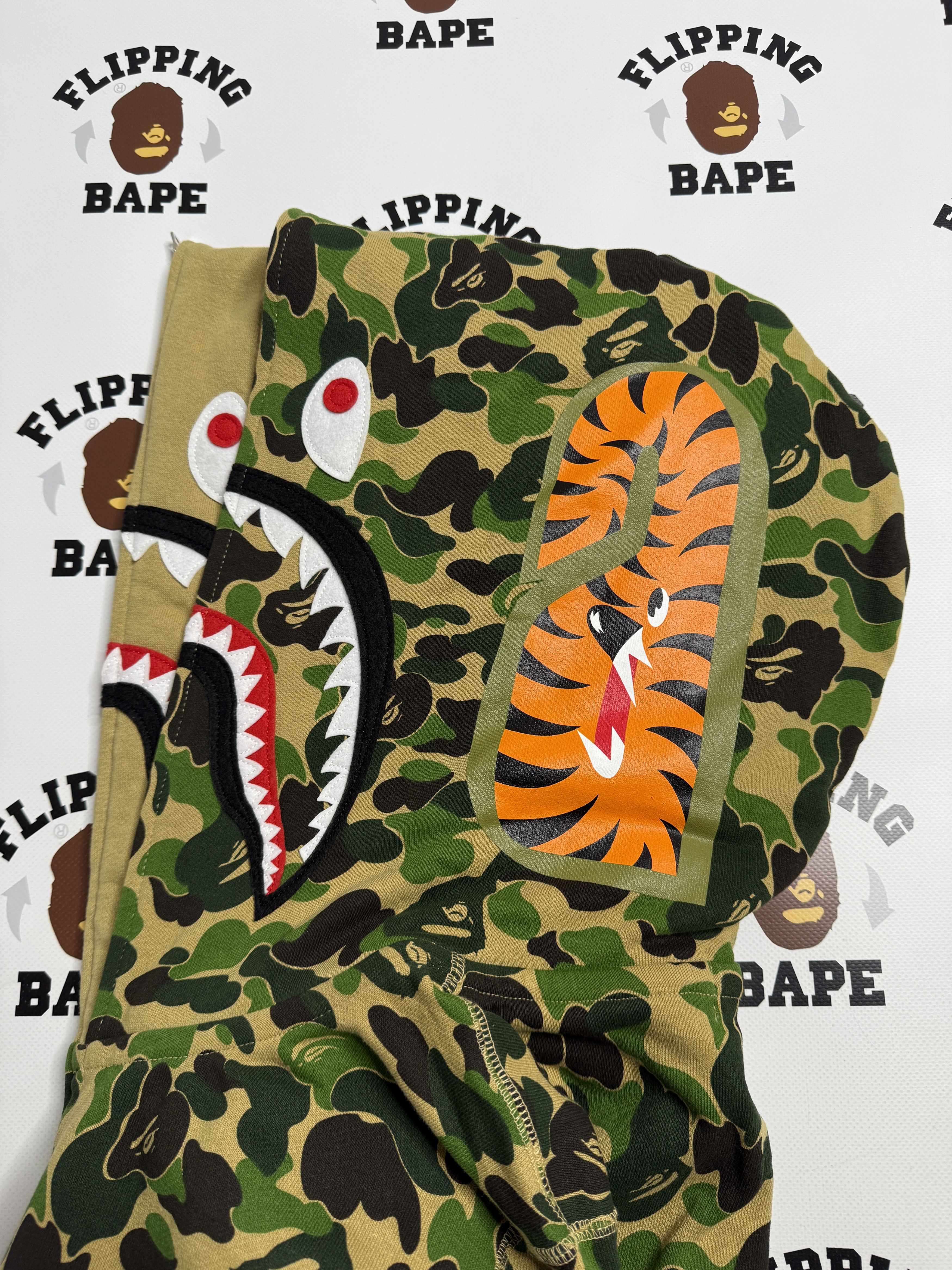 Bape BAPE ABC CAMO DOUBLE SHARK FULL ZIP HOODIE Size US S / EU 44-46 / 1 - 6 Thumbnail