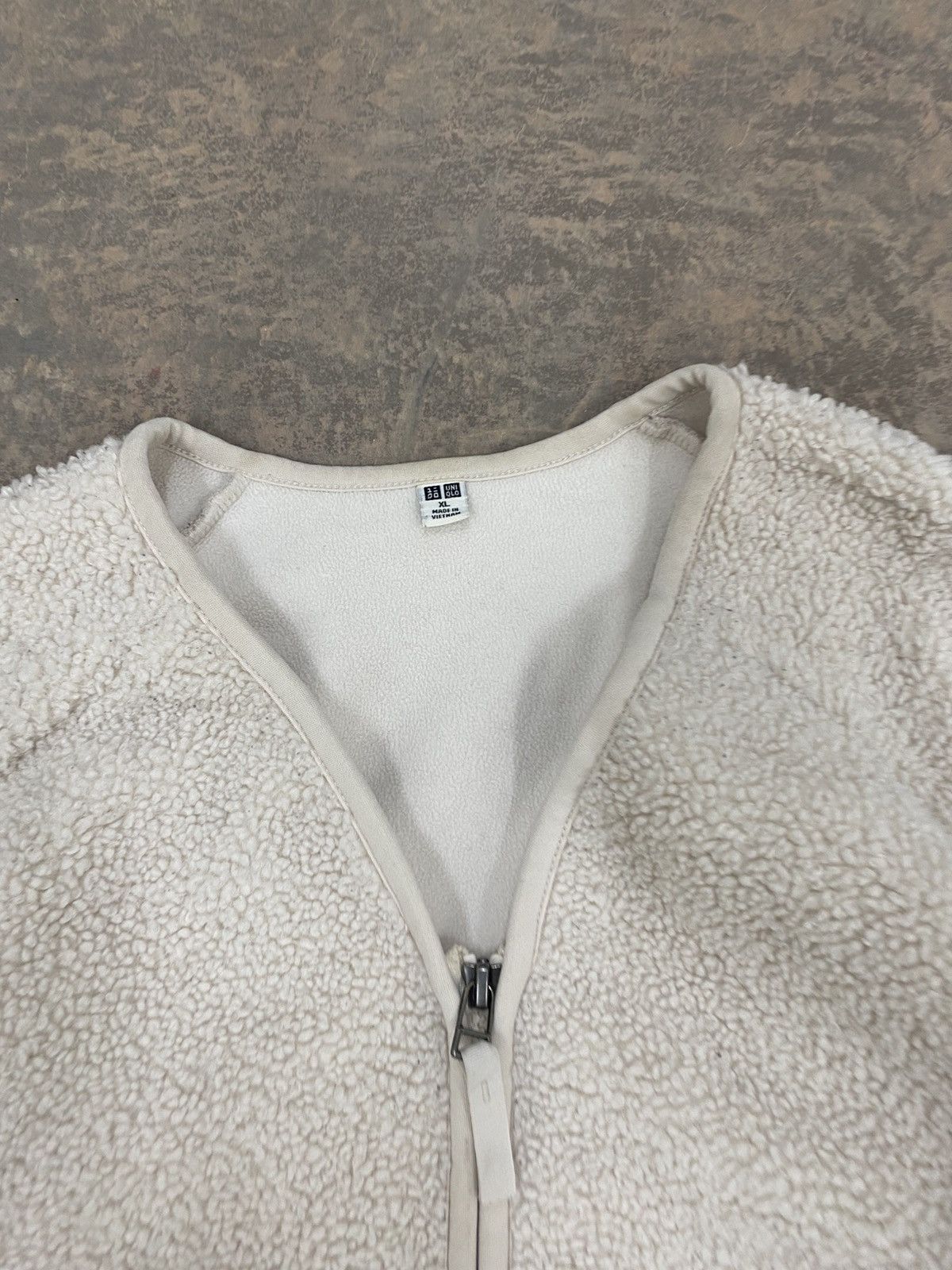 Japanese Brand VINTAGE PILE LINED FLEECE ZIPPER CARDIGAN UNIQLO SHERPA Size XL / US 12-14 / IT 48-50 - 7 Thumbnail