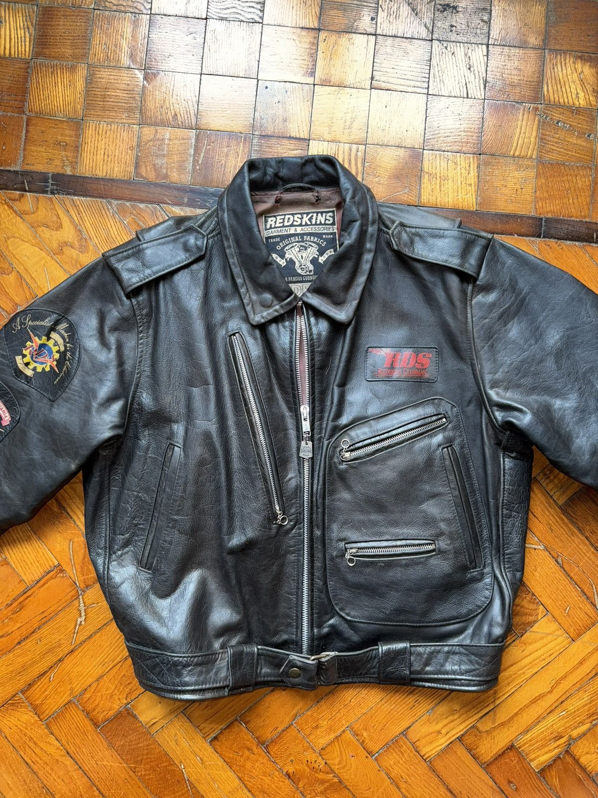 Other REDSKINS Steerhide Leather Jacket – Riders Patch Edition Size US L / EU 52-54 / 3 - 4 Thumbnail
