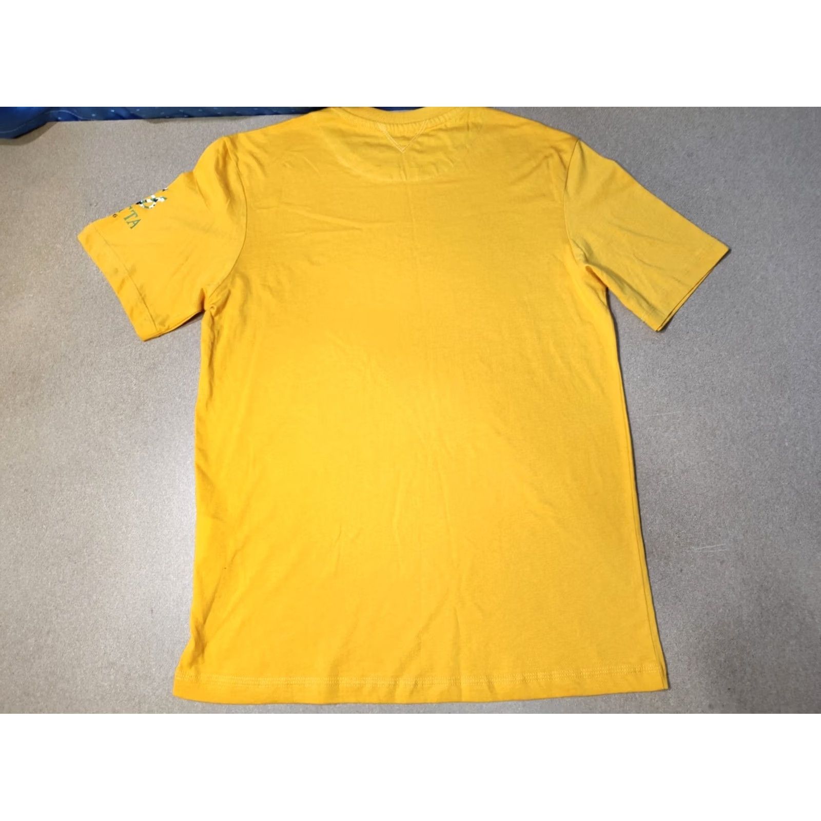 Vintage Baretta Mens T-Shirt Size S Yellow Short Sleeve Small Cotton Round Neck Plain Shirt Sports Mens Size US S / EU 44-46 / 1 - 2 Thumbnail