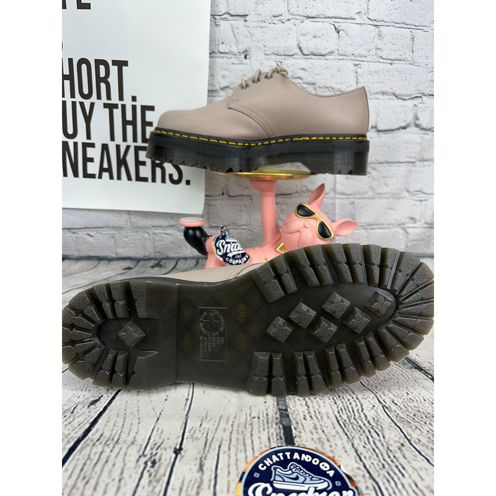 Dr. Martens Dr Martens Platform Oxfords Low Mens 12 Pinky Leather EU 46 Size US 12 / EU 45 - 7 Thumbnail