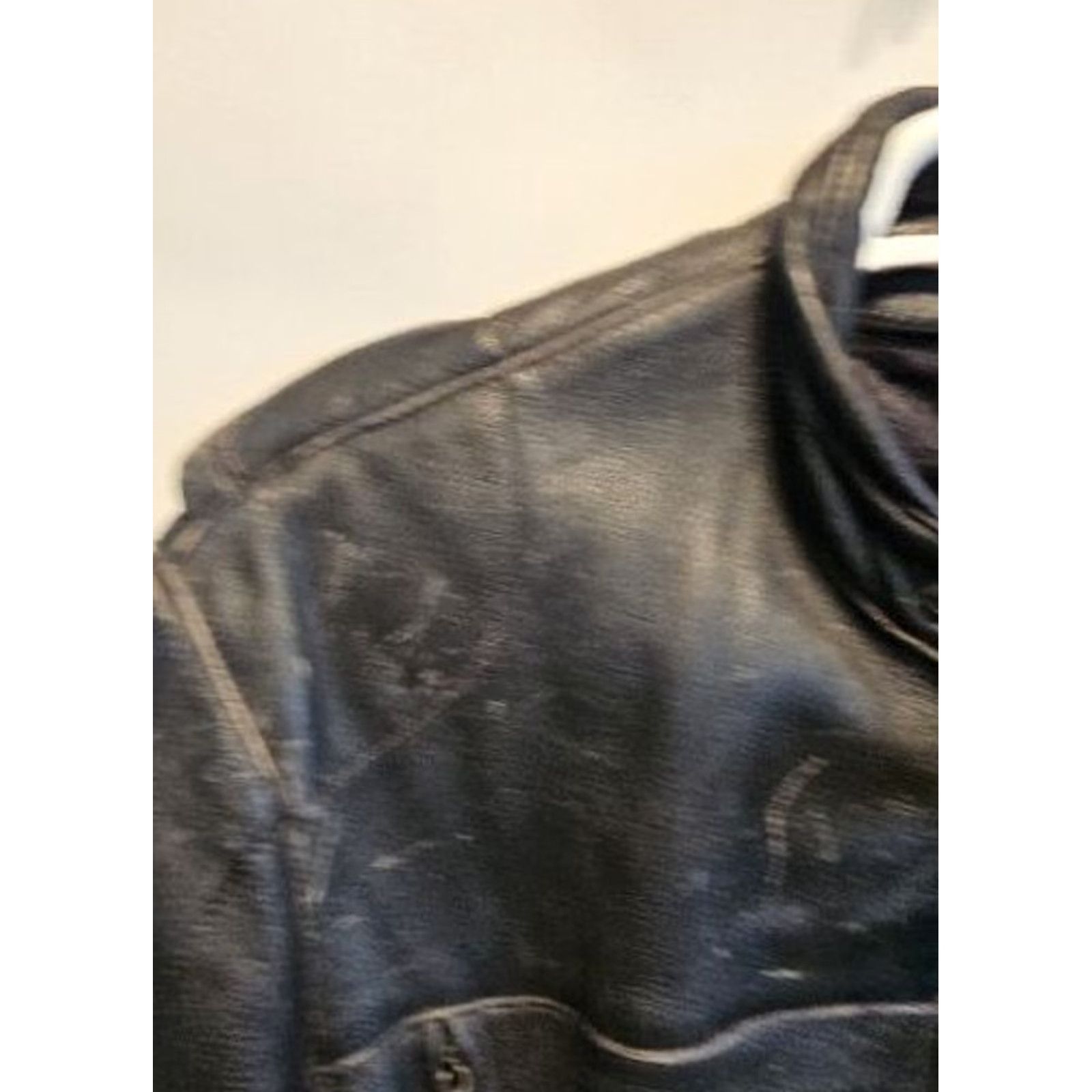 Harley Davidson VINTAGE Harley-Davidson Black Leather Motorcycle Biker BOMBER JACKET Mens Large FXRG Jacket Size US L / EU 52-54 / 3 - 3 Thumbnail