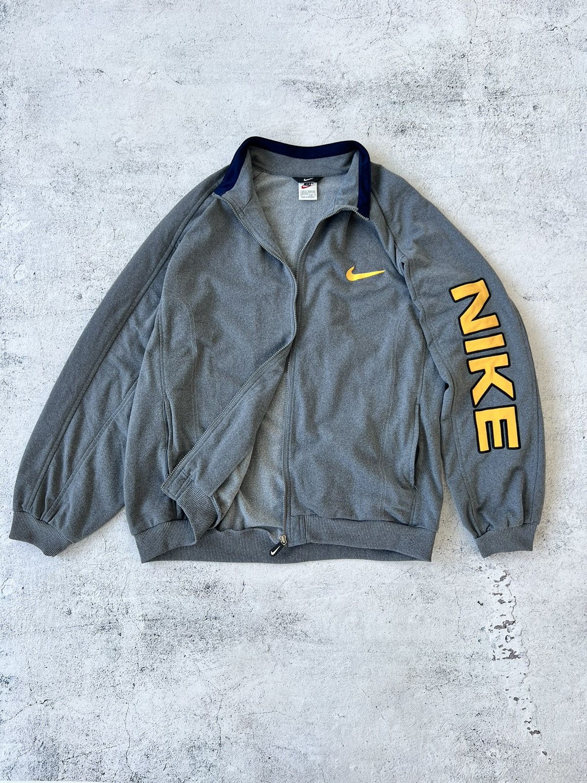 Nike × Vintage 🩸RARE🩸Nike Vintage Zip Sweatshirt Big Logo 90s Size US XXL / EU 58 / 5 - 1 Thumbnail