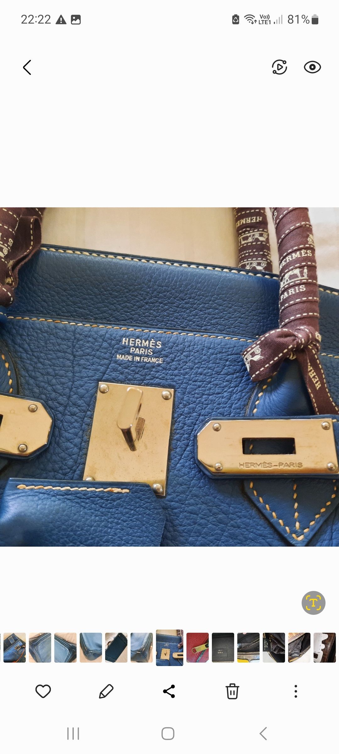 Hermes Hermes Birkin HAC 40 Size 40 - 10 Thumbnail