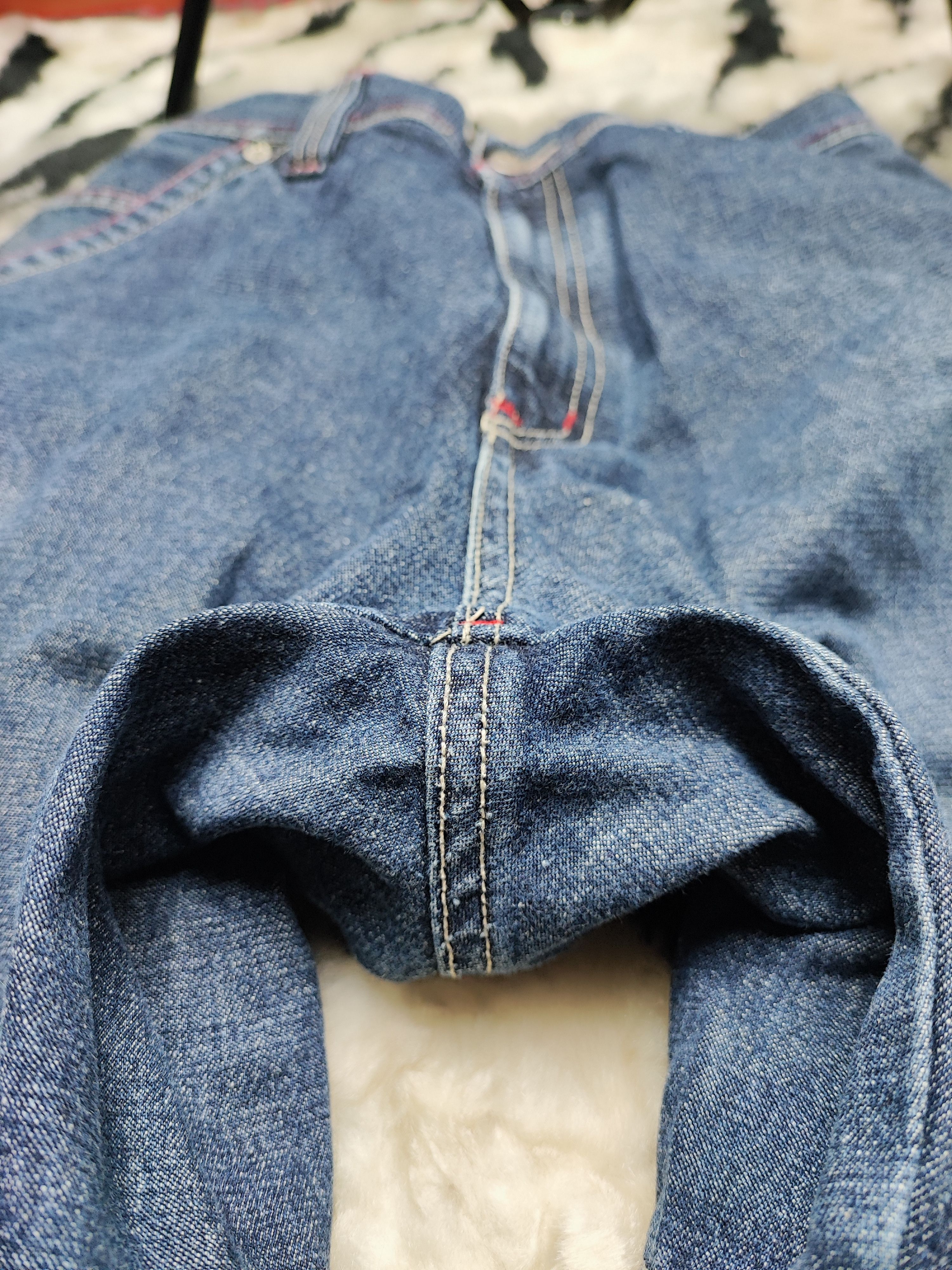 If Six Was Nine Piko Jeans Baggy Wide Leg Cargo Denim Size US 31 - 10 Thumbnail