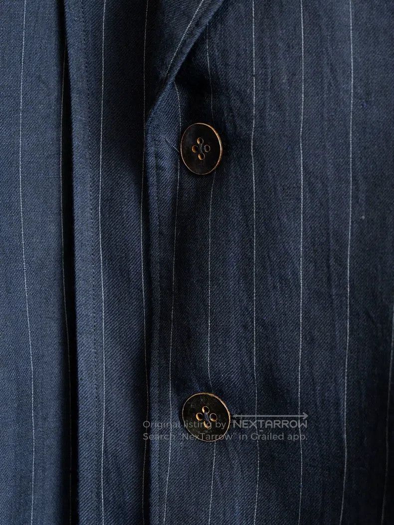 Yohji Yamamoto YOHJI YAMAMOTO Striped Double Layer Jacket Size US M / EU 48-50 / 2 - 6 Thumbnail