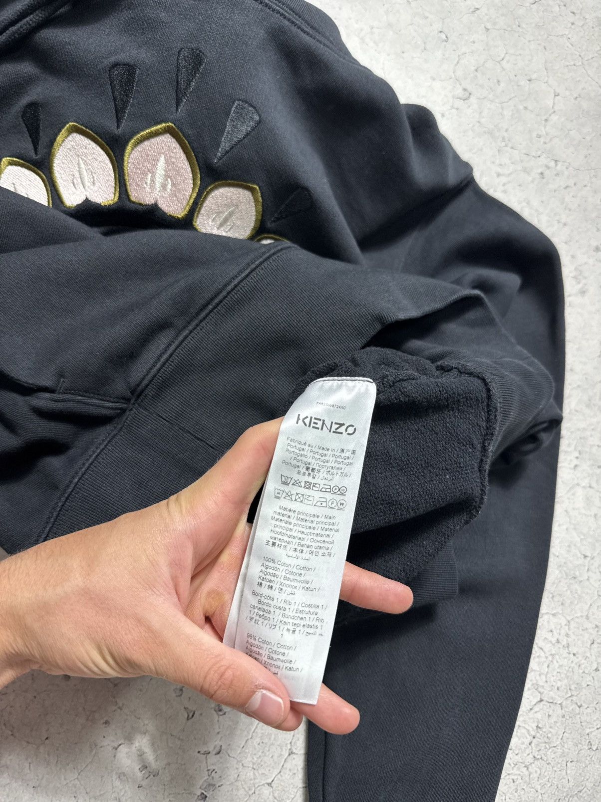 Kenzo Kenzo Eye Luxury Hoodie Big Logo Black Size S Size US S / EU 44-46 / 1 - 7 Thumbnail
