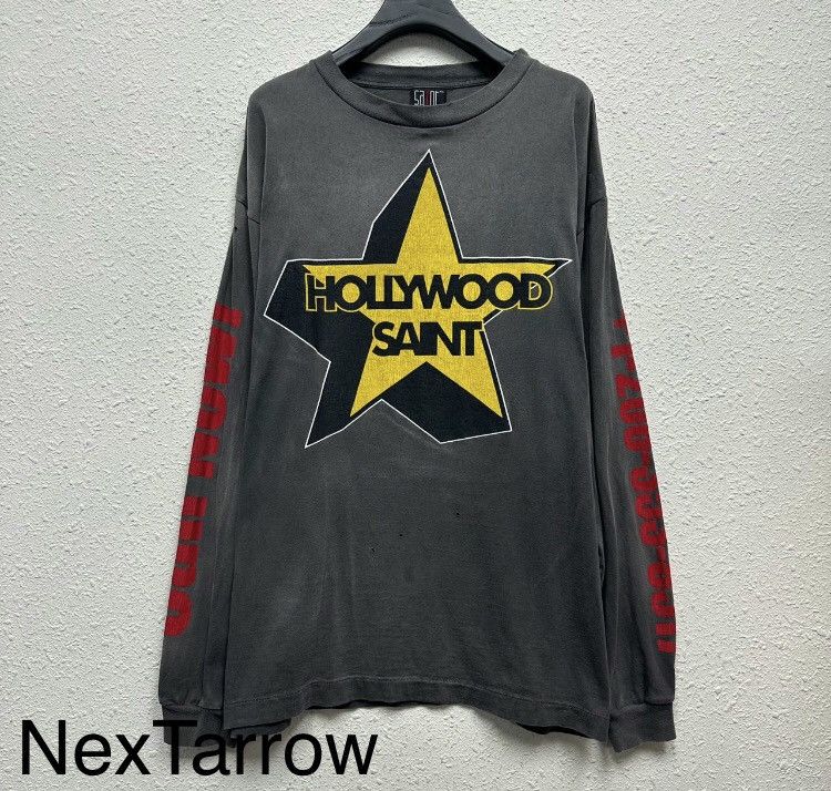 Saint Michael SAINT Michael vintage pentagram washed grey long sleeved Size US XL / EU 56 / 4 - 1 Thumbnail