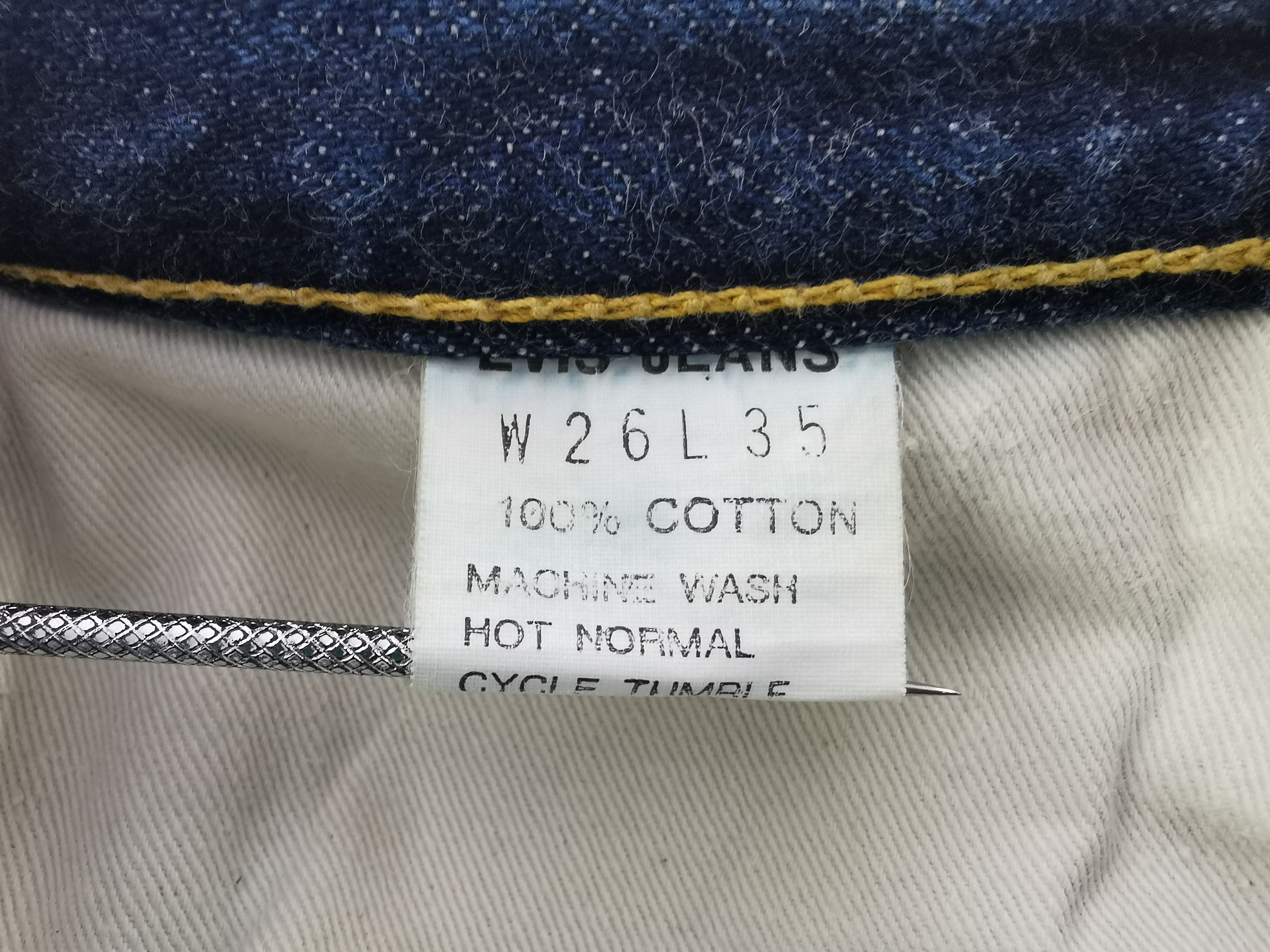 Vintage Vintage 90s Evis Lot 2501 Logo Selvedge Denim Size 28/26x35 Size US 28 / EU 44 - 9 Thumbnail