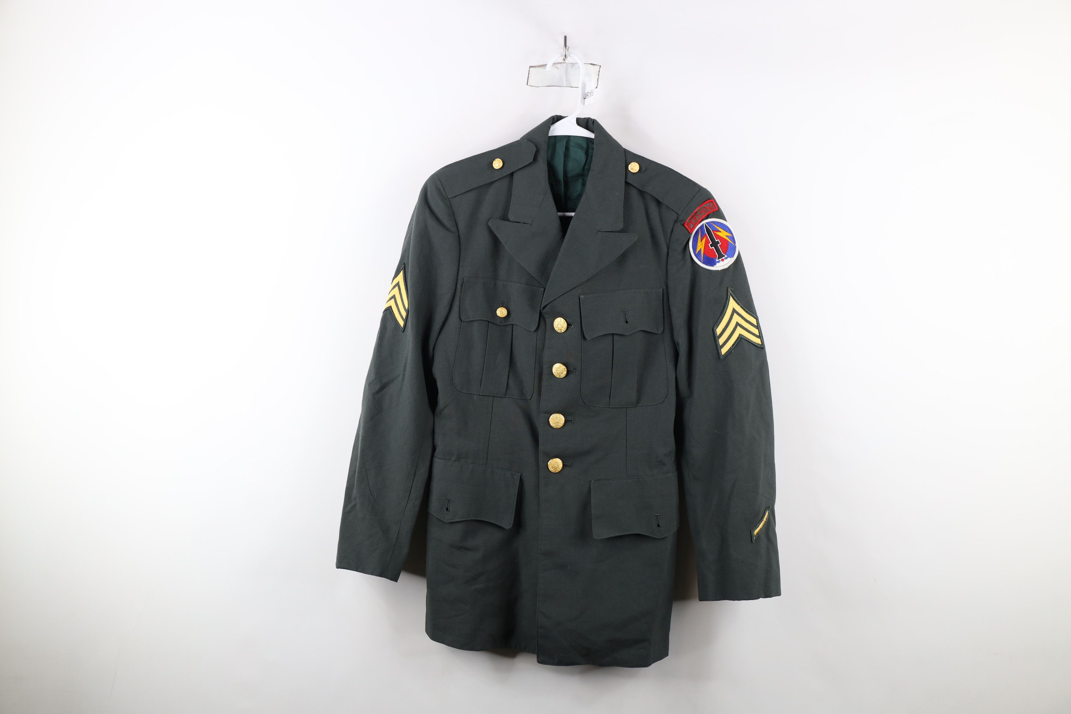 Vintage Vintage 70s Vietnam War AG-344 Officer Coat Jacket Green USA Size US L / EU 52-54 / 3 - 1 Thumbnail