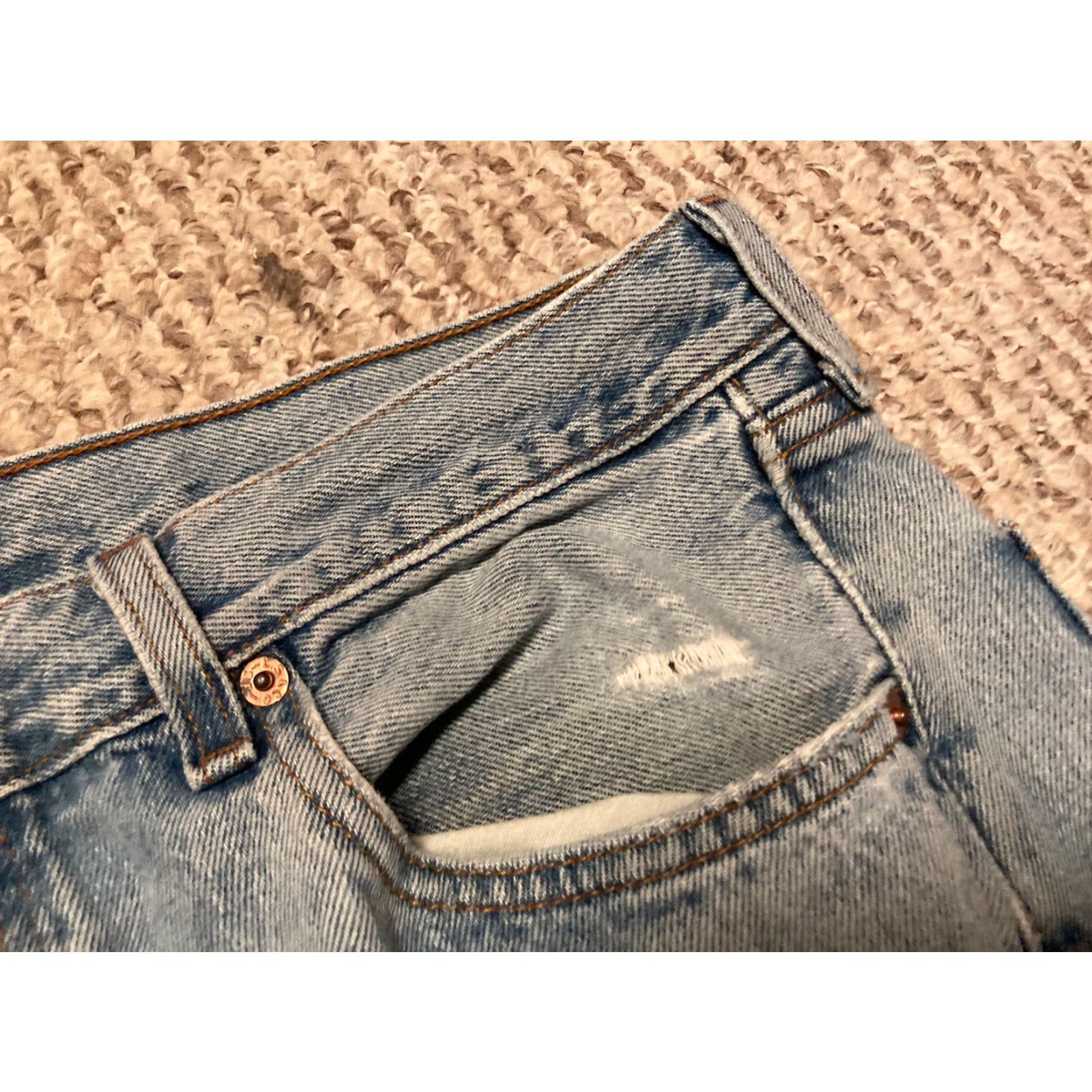 Levi's VINTAGE Levi's 501 XX Jeans Men Denim Distressed Distressed USA Button Fly 34x32 Blue 34 Regular Straight 32in Inseam Size US 34 / EU 50 - 5 Thumbnail