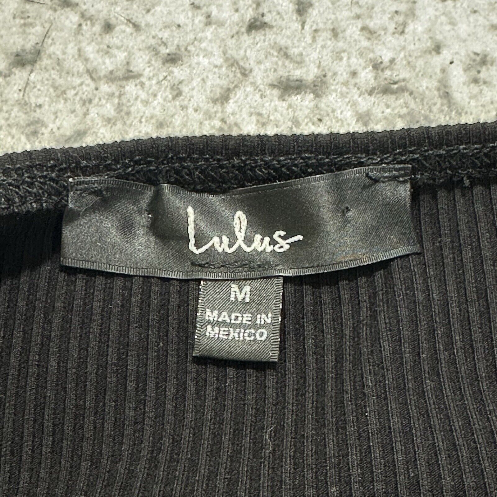Other Lulus Medium Ribbed Cropped Tank Top Wide Strap Square Neck Size M / US 6-8 / IT 42-44 - 5 Thumbnail
