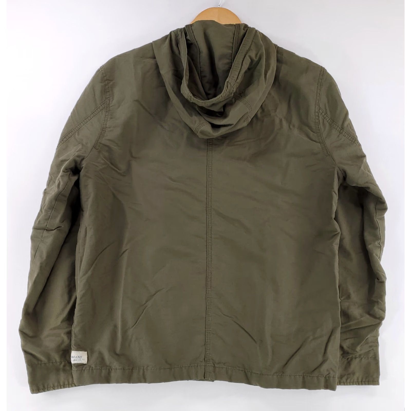 Lucky Brand Lucky Brand Military Style Hooded Full Zip Jacket Olive Green Mens M Size US M / EU 48-50 / 2 - 3 Thumbnail
