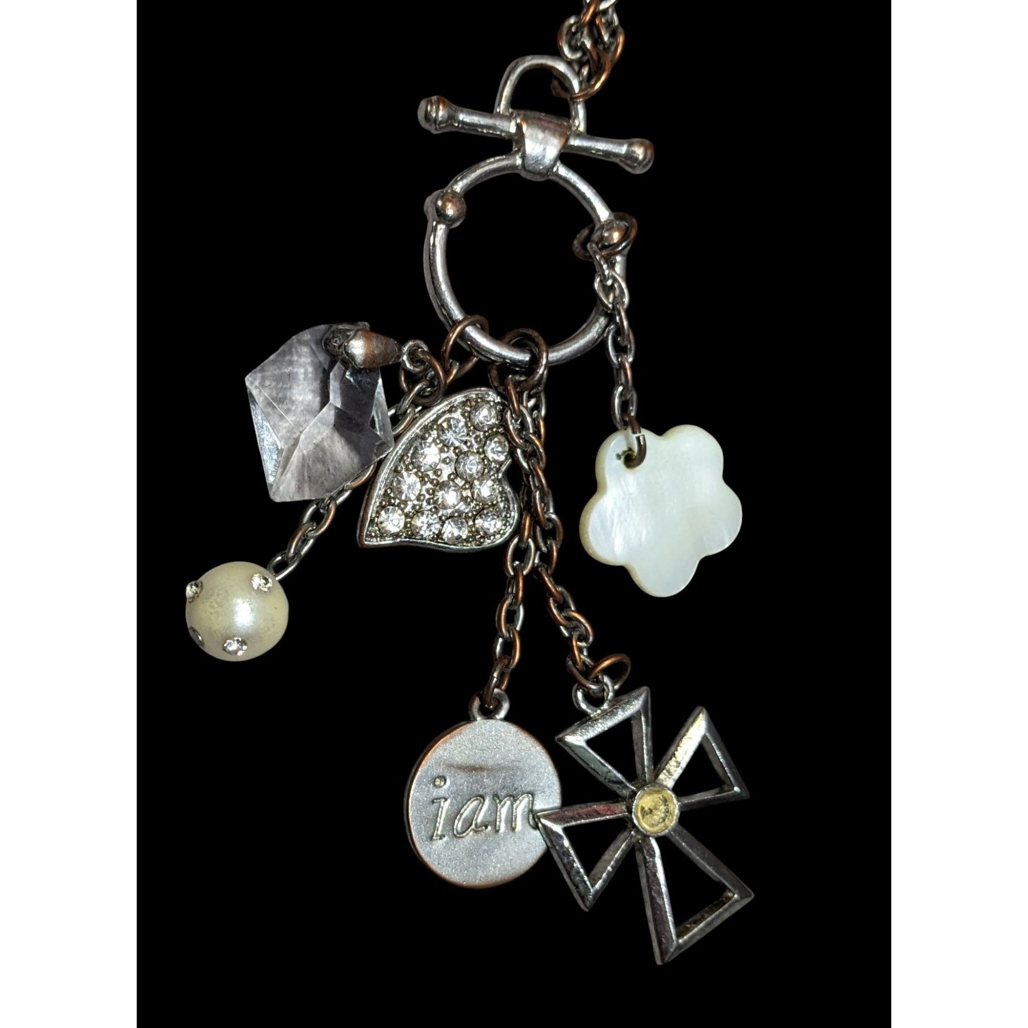 Other Vintage Religious Inspirational Multi Charm Cross Pendant Ne Size ONE SIZE - 2 Thumbnail