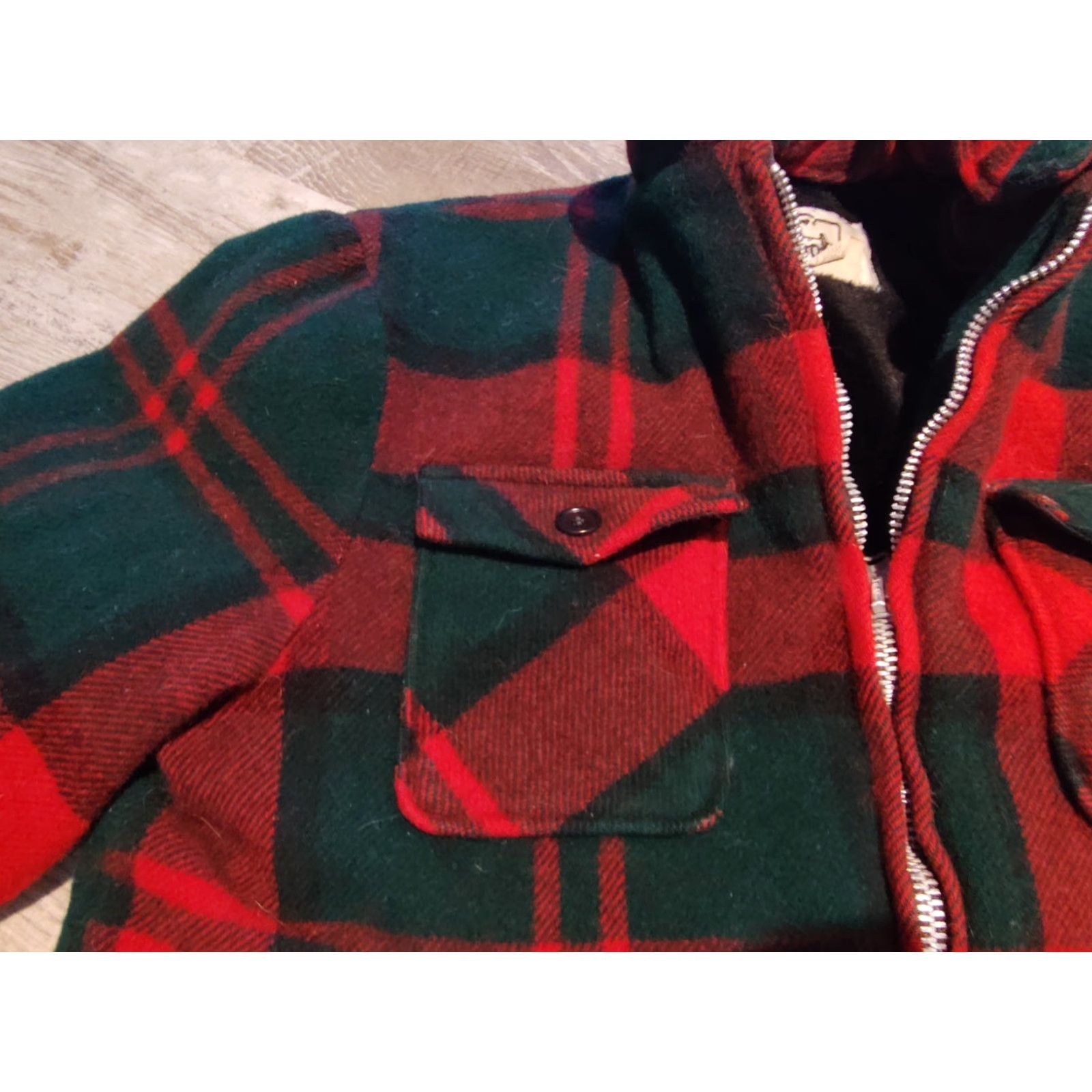 Vintage VTG Woolrich Plaid Wool Jacket Heavy Wool 60s Chore Coat Mens XL Lined Rare Classic Vintage Size US XL / EU 56 / 4 - 6 Thumbnail