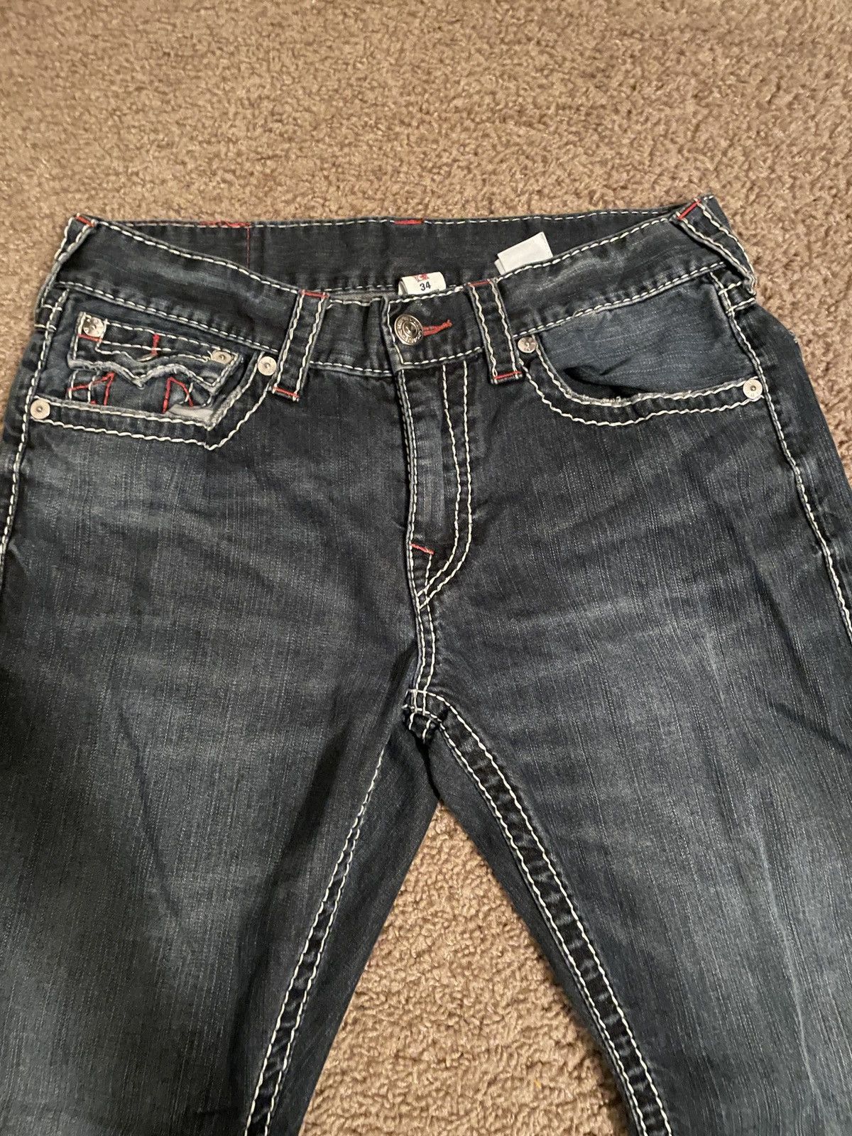 True Religion × Vintage True Religion Jeans Size US 34 / EU 50 - 2 Thumbnail