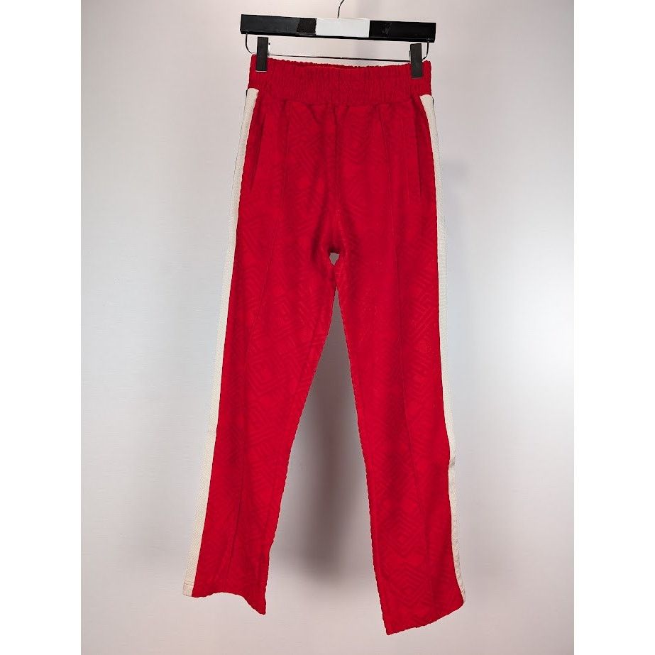 Palm Angels o1rshd1 Terry Track Pant in Red Off White Size US 30 / EU 46 - 4 Thumbnail