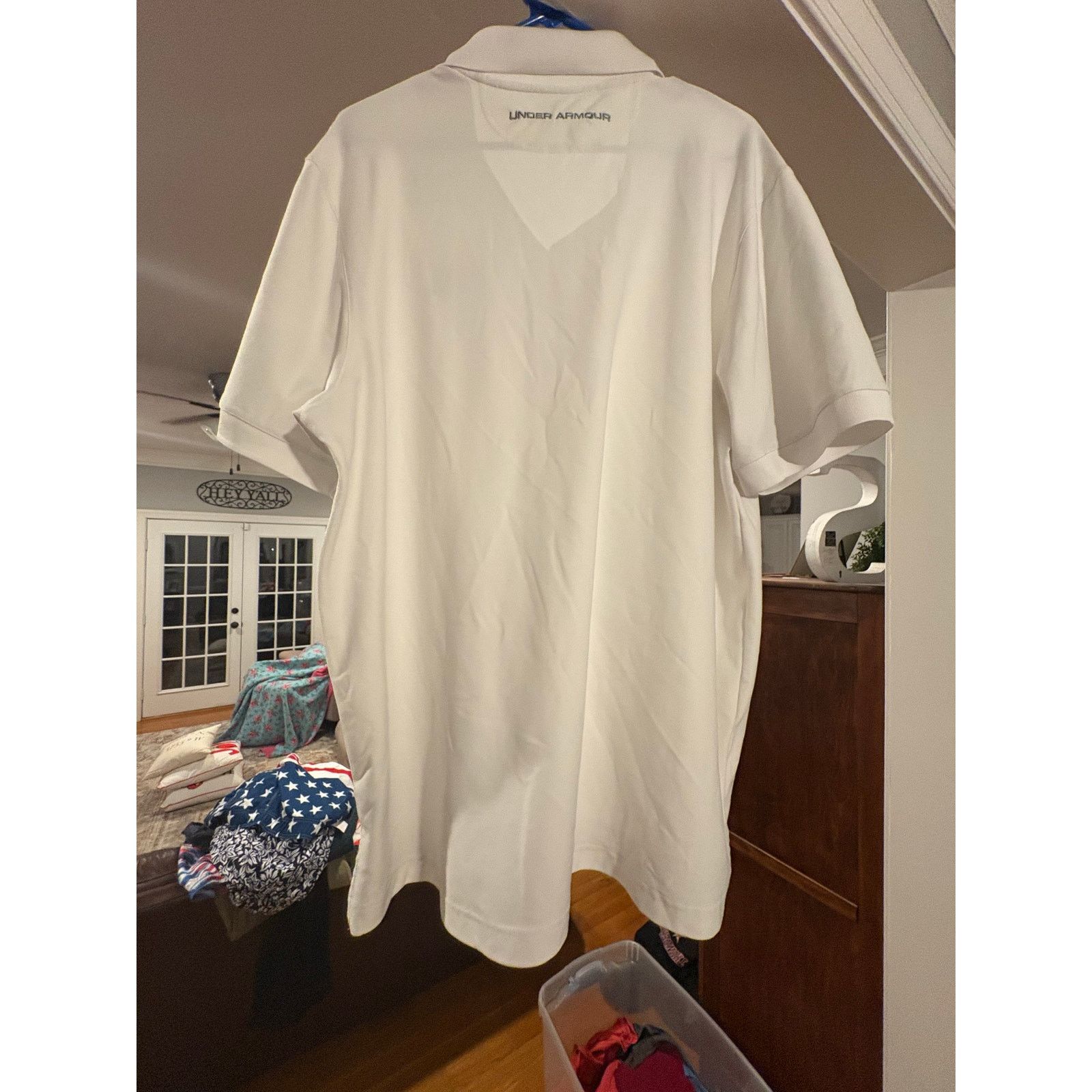 Under Armour Under Armour HeatGear Men’s White Polo Shirt – XL Regular Size US XL / EU 56 / 4 - 7 Thumbnail