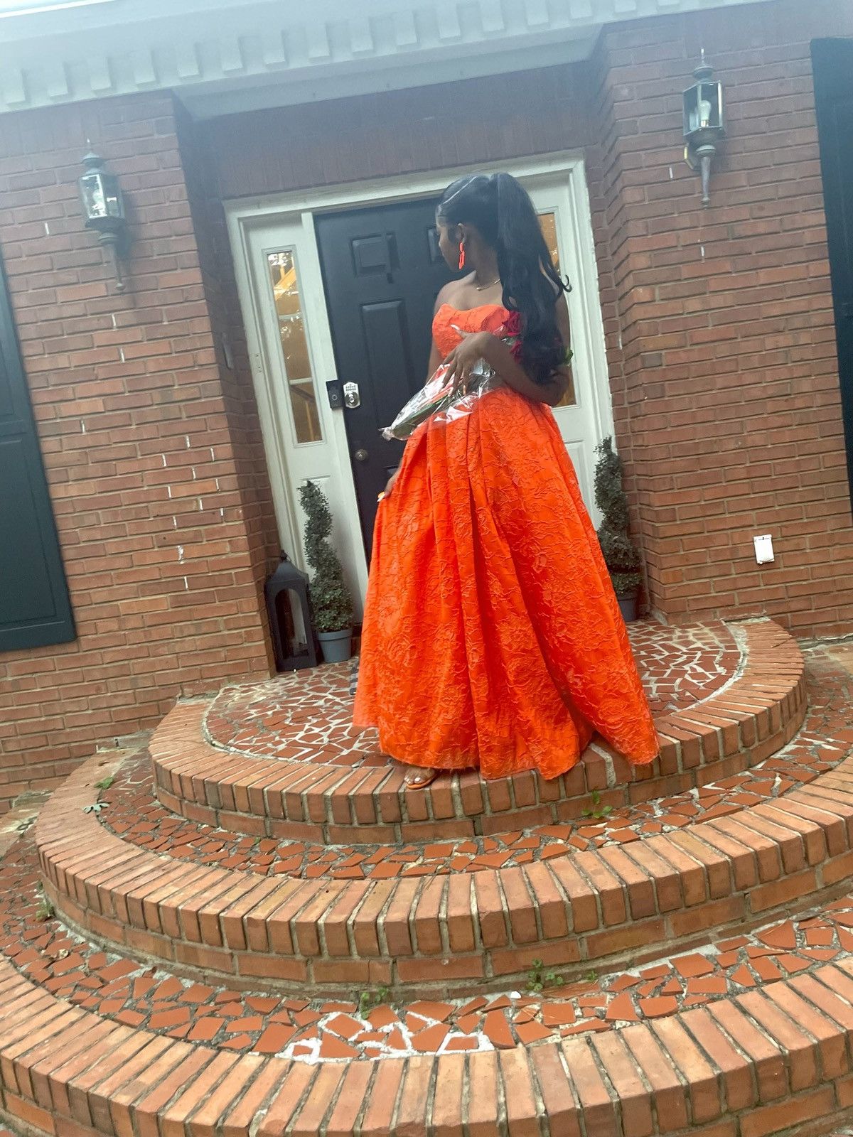 Other Orange A-Line dress with zipper closure Size M / US 6-8 / IT 42-44 - 1 Thumbnail